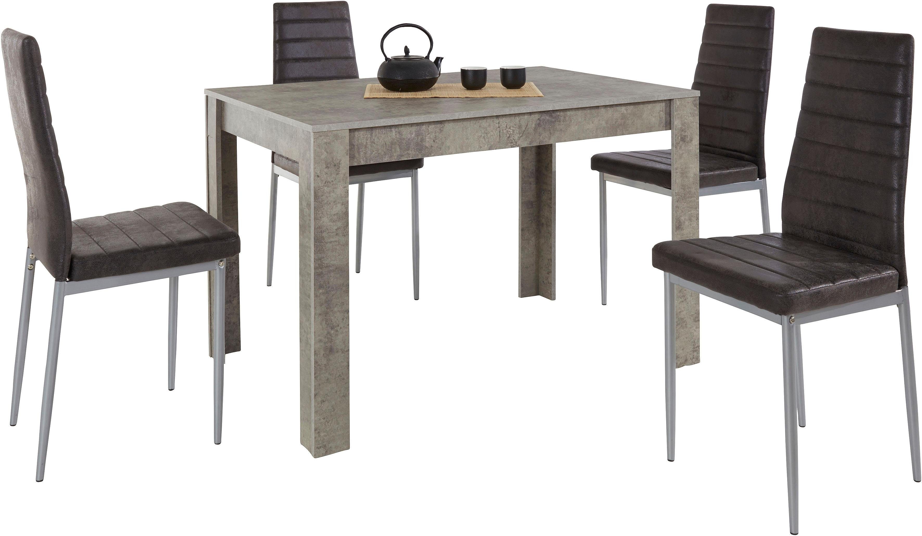 INOSIGN Essgruppe mit Tisch und 4 günstig online kaufen