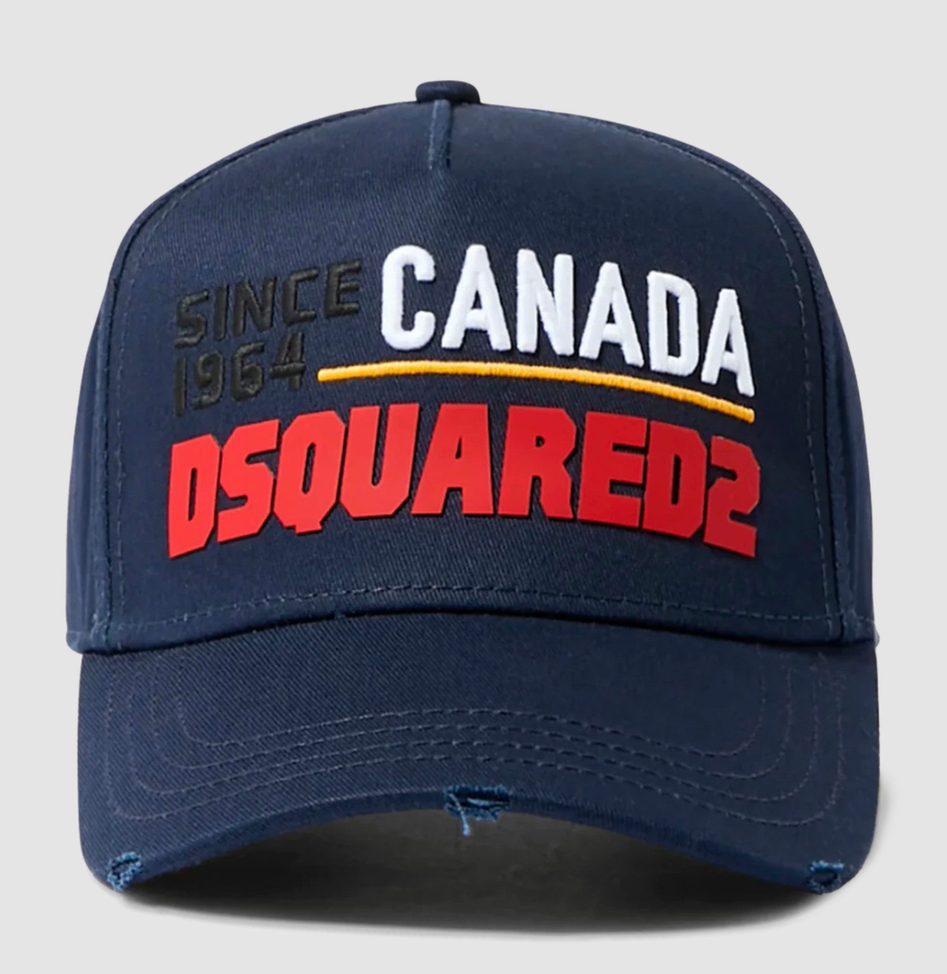 Dsquared2 Baseball Cap Icon Retro Basecap Cap Mütze Basebalkappe Unisex Gebogener Schirm für sportlich-urbanen Stil