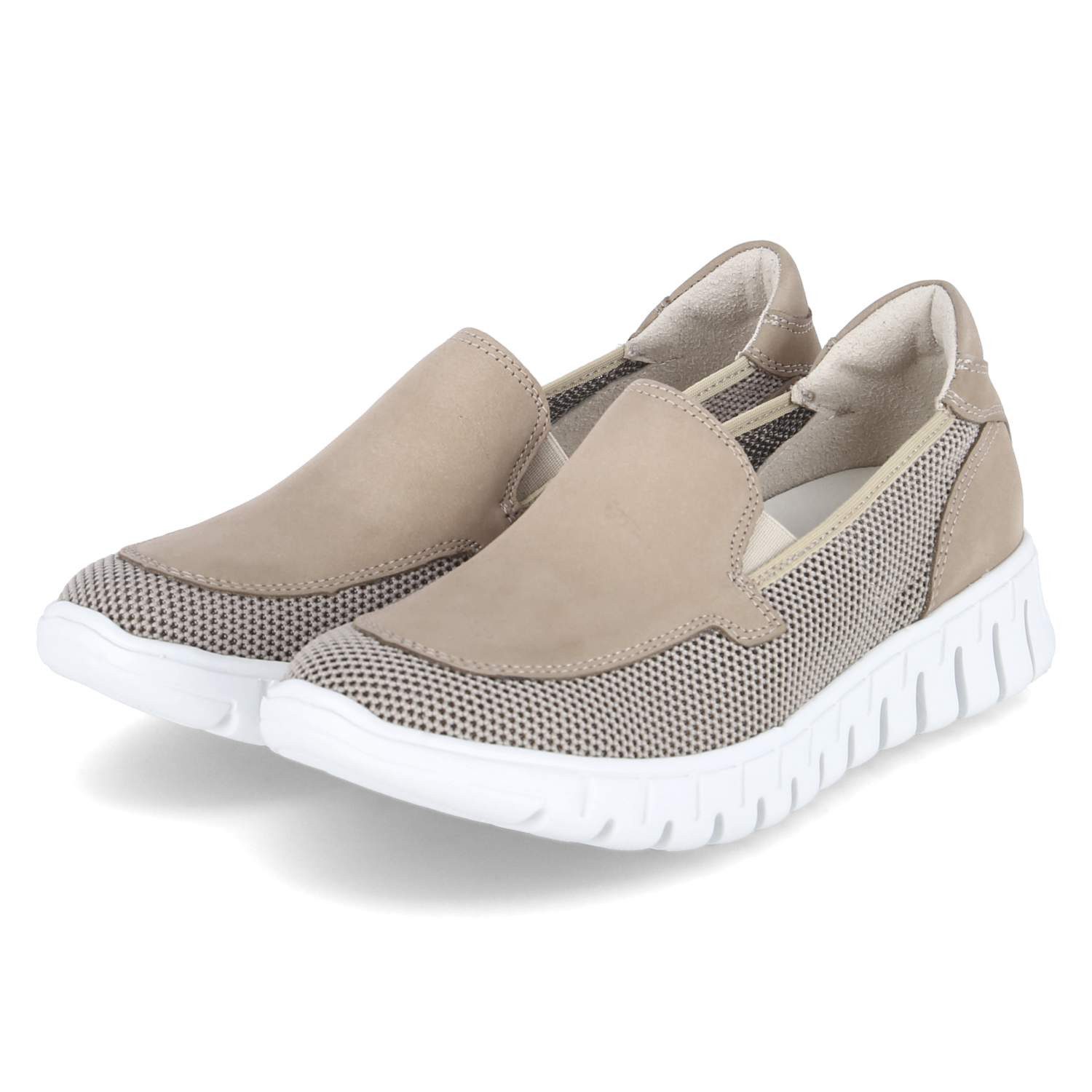 Waldläufer Waldläufer 916502-200/094 Damen Leder & Textil beige Slipper