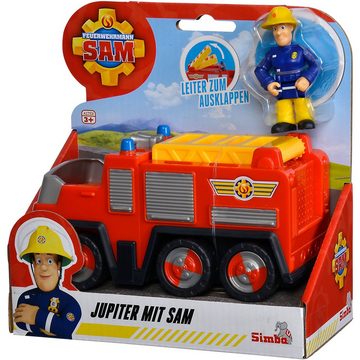SIMBA Spielzeug-Auto Feuerwehrmann Sam Jupiter mit Sam Figur