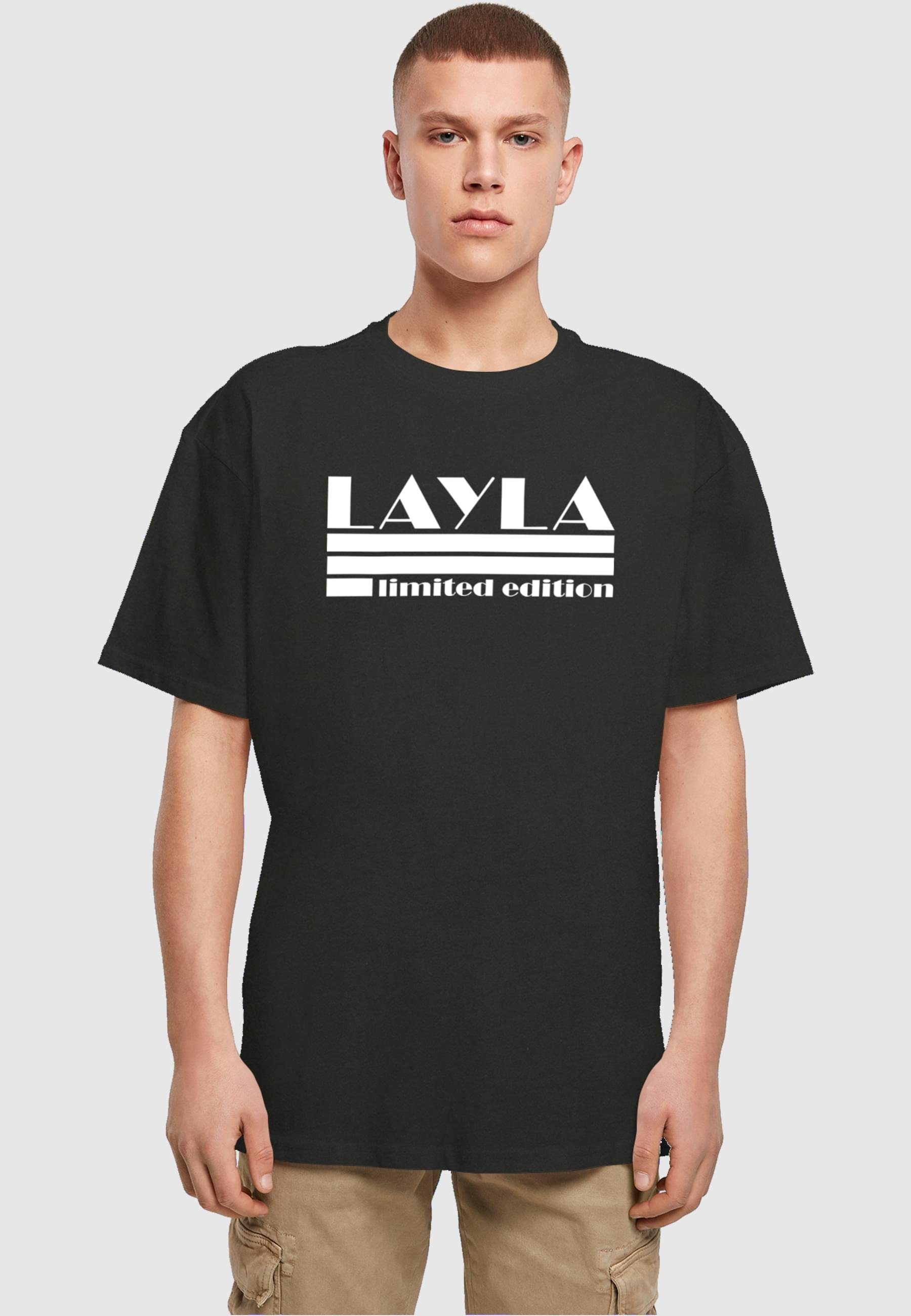 Herren - (1-tlg) Heavy Merchcode Edition black X T-Shirt Layla Tee Limited Oversize
