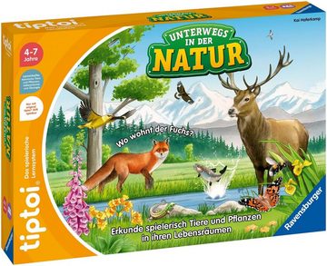 Ravensburger Spiel, Wissensspiel tiptoi® Unterwegs in der Natur, Made in Europe, FSC® - schützt Wald - weltweit