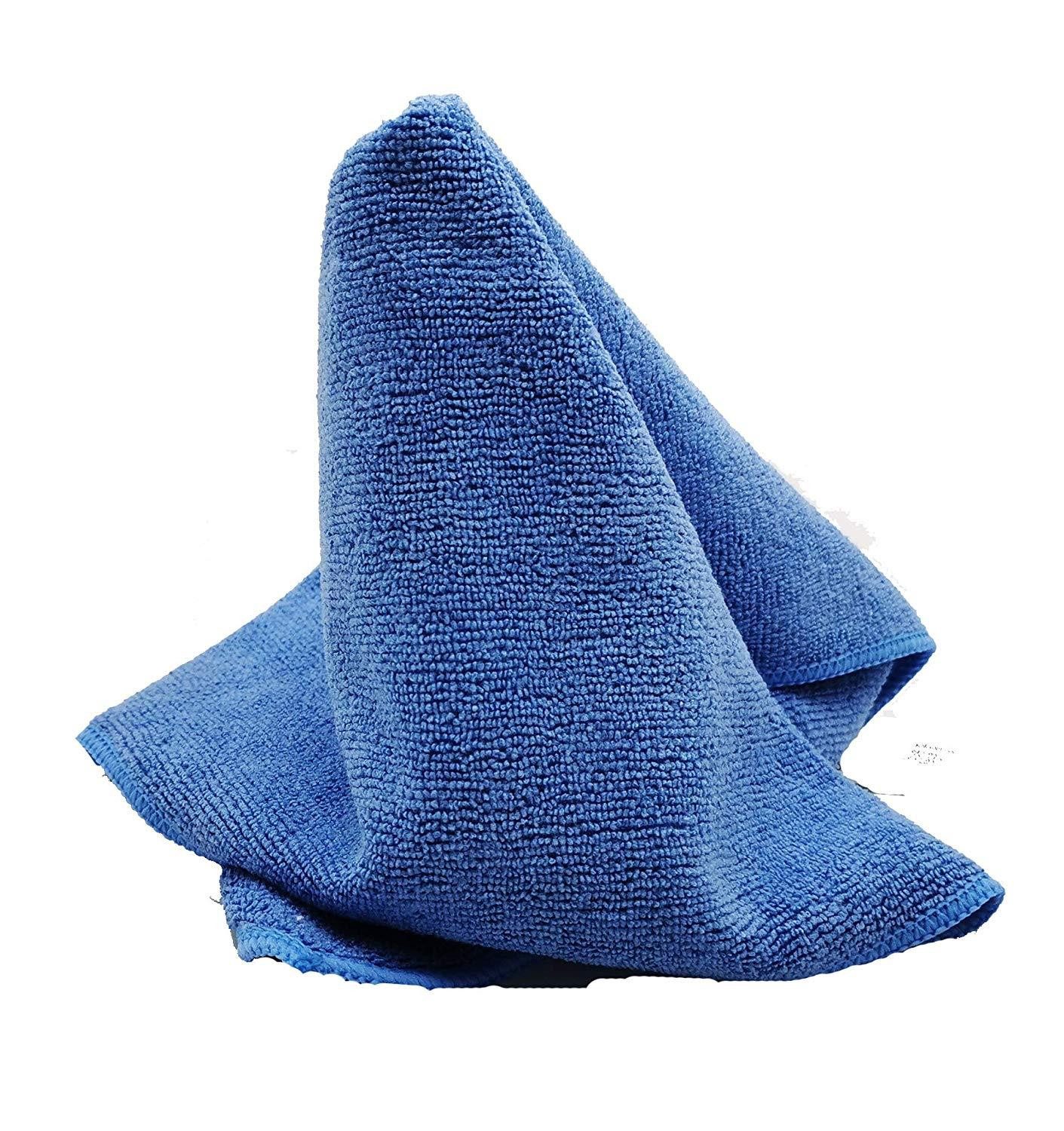 Riyashop Haushaltshobel 10 x hochwertigen Profi-Microfasertuch Universal Reinigungstuch Blau