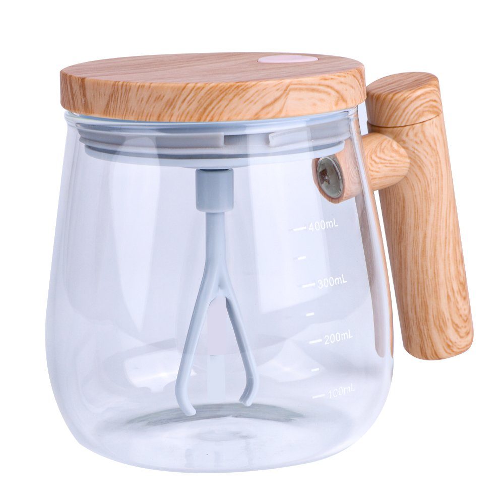 Bedee Tasse Selbstrührender Becher Elektrischer Rührbecher, Rotierender Kaffeebecher, geeignet für Kaffee/Milch/Proteinpulver