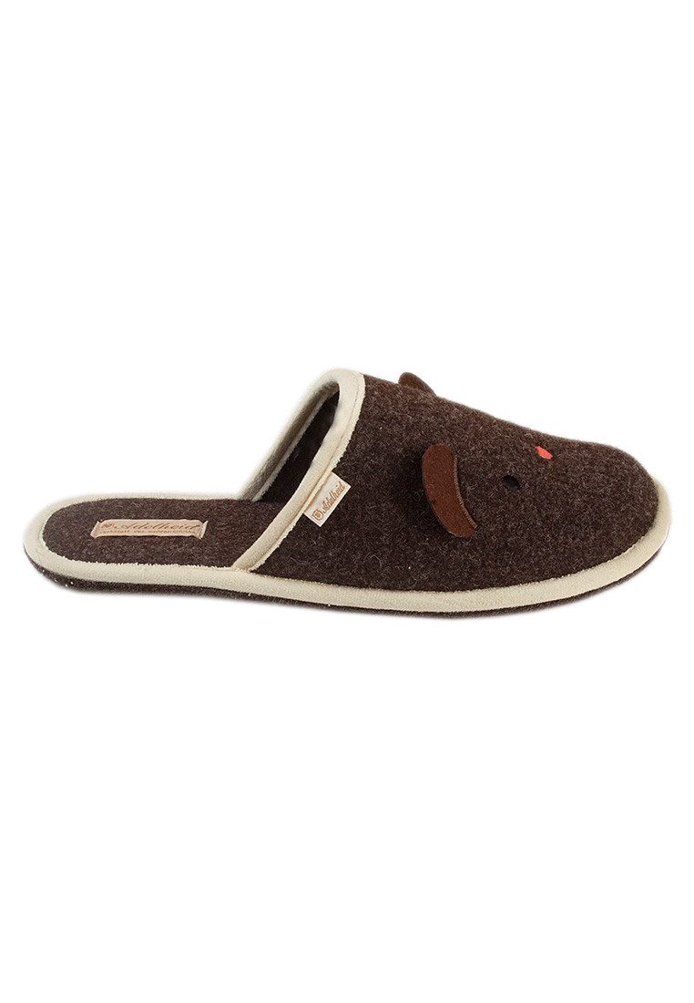 ADELHEID Teddy Filzpantoffeln Pantoffel – Bild 4 von 5