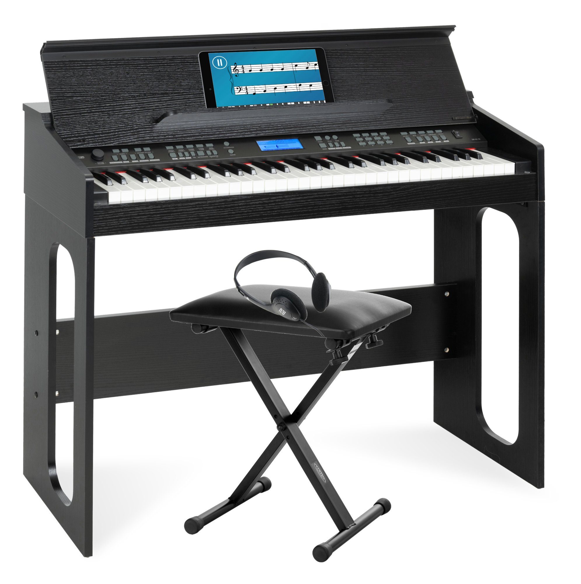Digitalpiano DP-61 III 61 Tasten Keyboard im Digitalpiano-Design