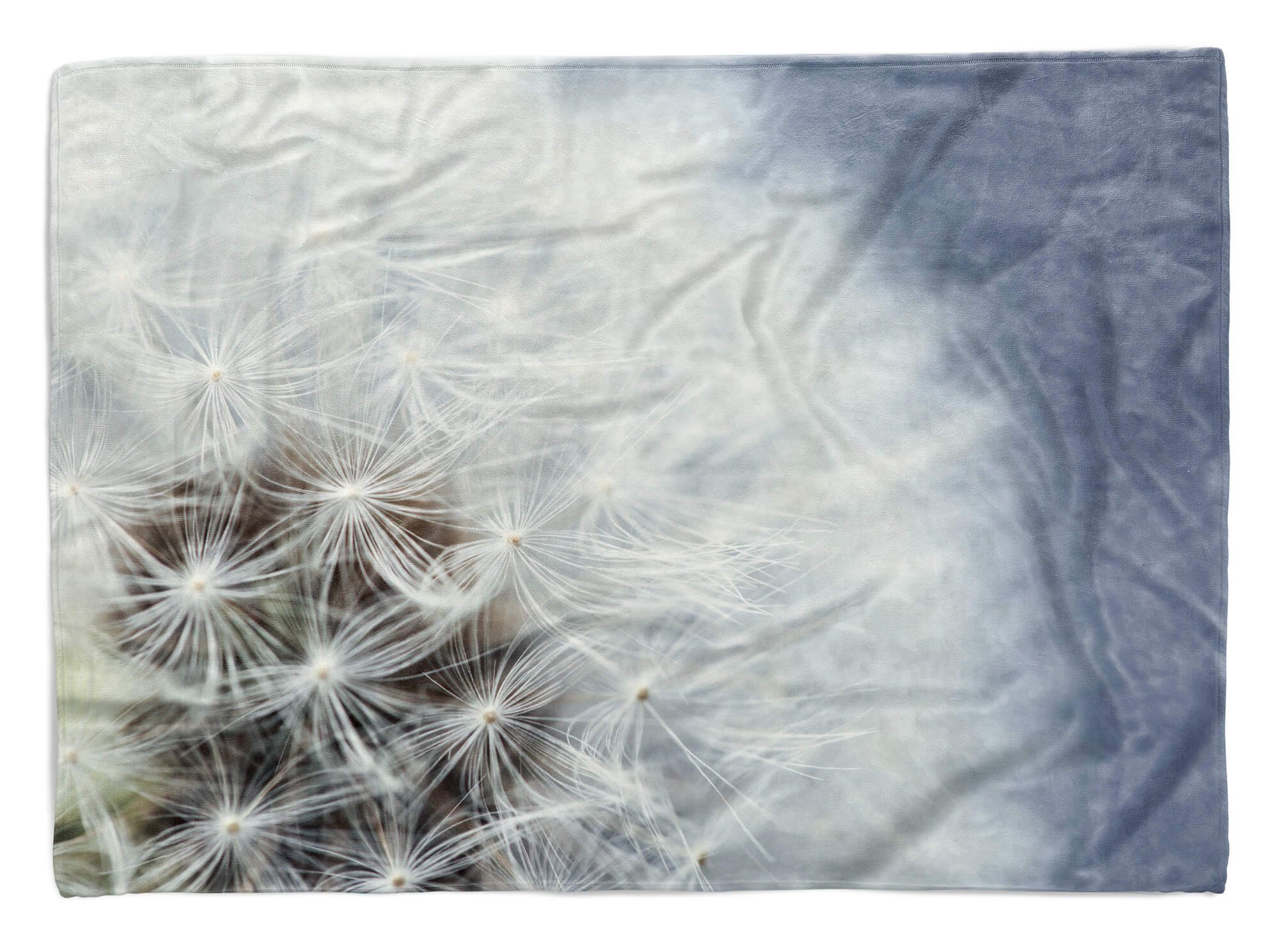 Sinus Art Handtücher Handtuch Strandhandtuch (1-St), mit Pusteblume Makrofo, Fotomotiv Baumwolle-Polyester-Mix Handtuch Saunatuch Kuscheldecke