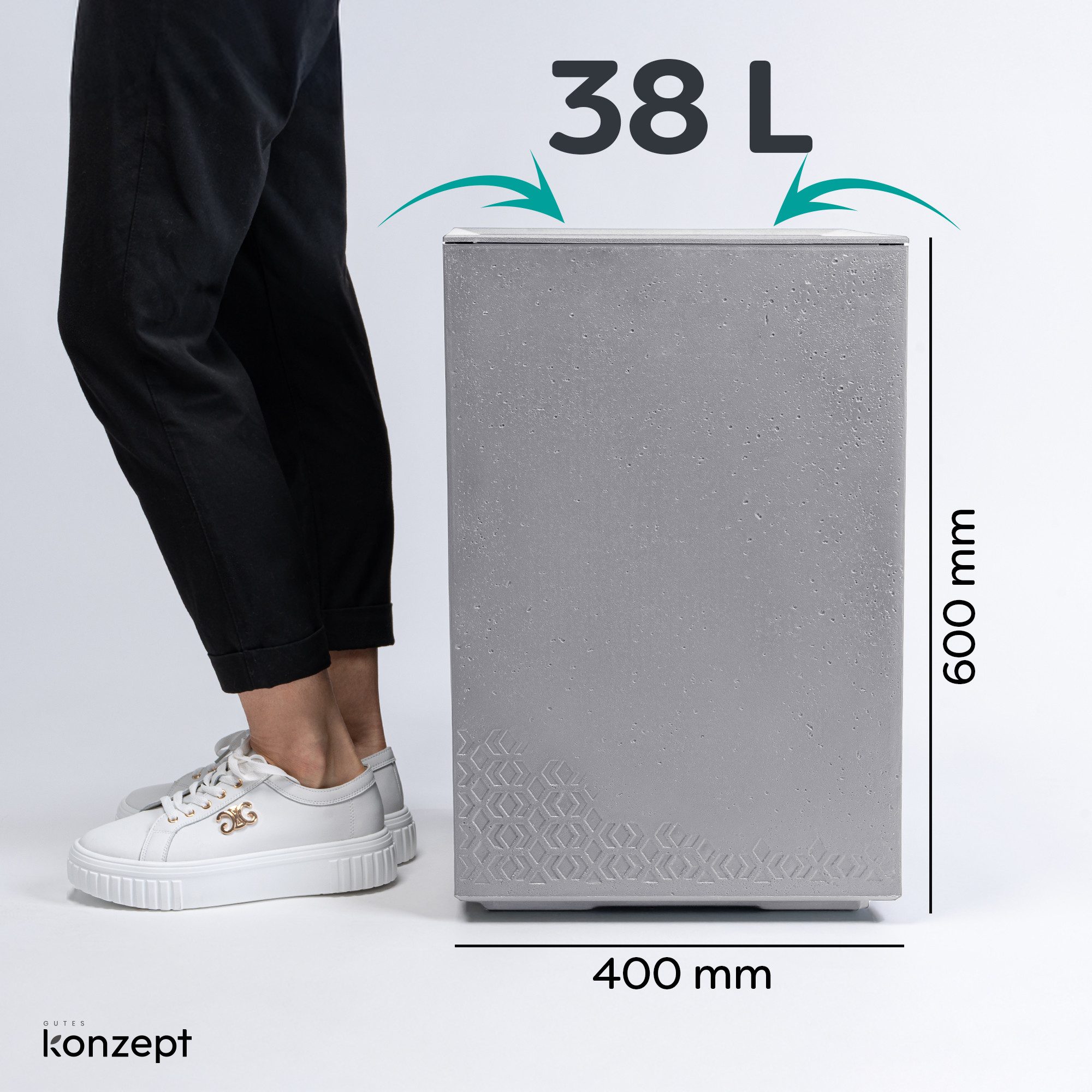 KONZEPT Pflanzkübel Großer auf Rollen, für außen, in Beton-Optik, mobil, re günstig online kaufen