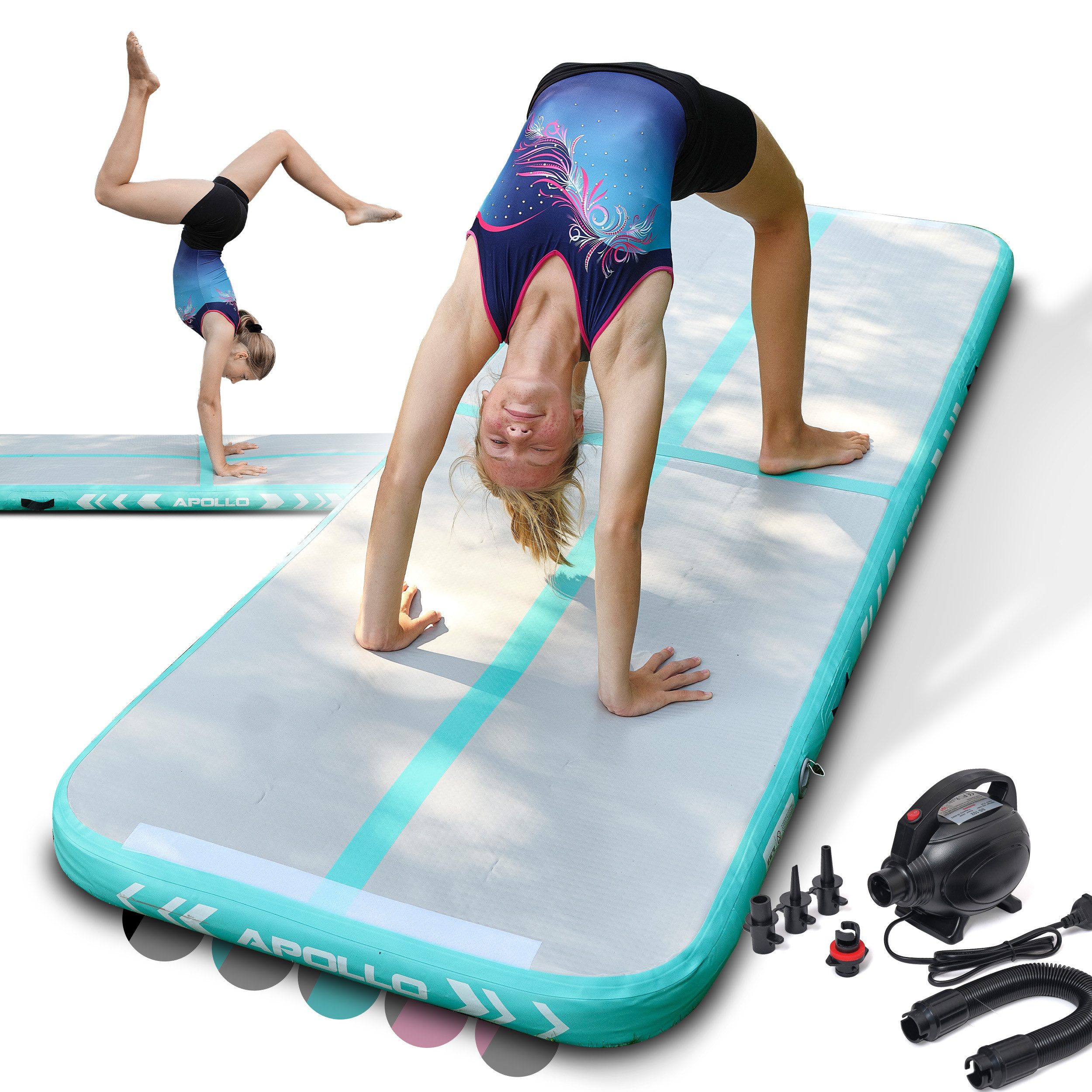 Gymnastikmatte Air Mat Pro - Airtrack Matte für Gymnastik, Yoga und Pilates