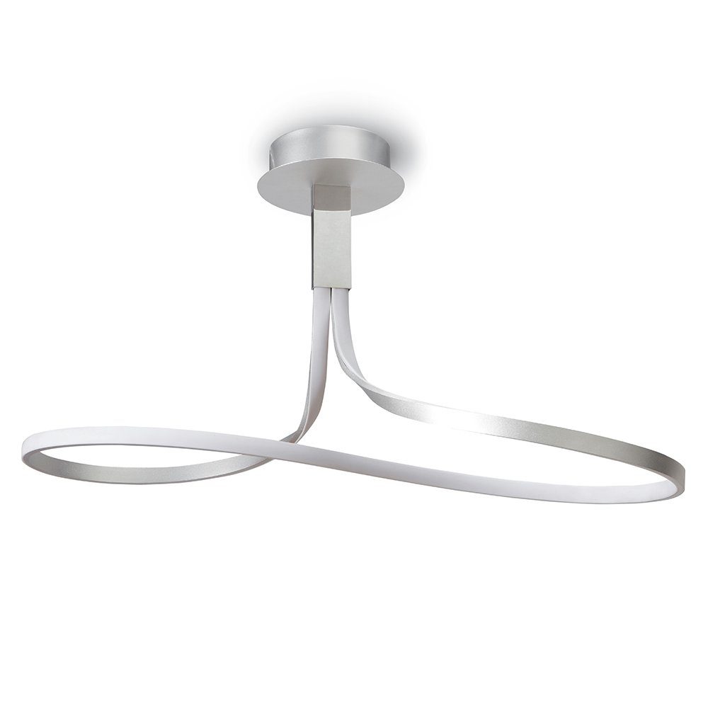 Mantra Deckenleuchte Nur LED-Deckenlampe Dimmbar 40W 1-flammig Silber/Chrom Silber.Chrom