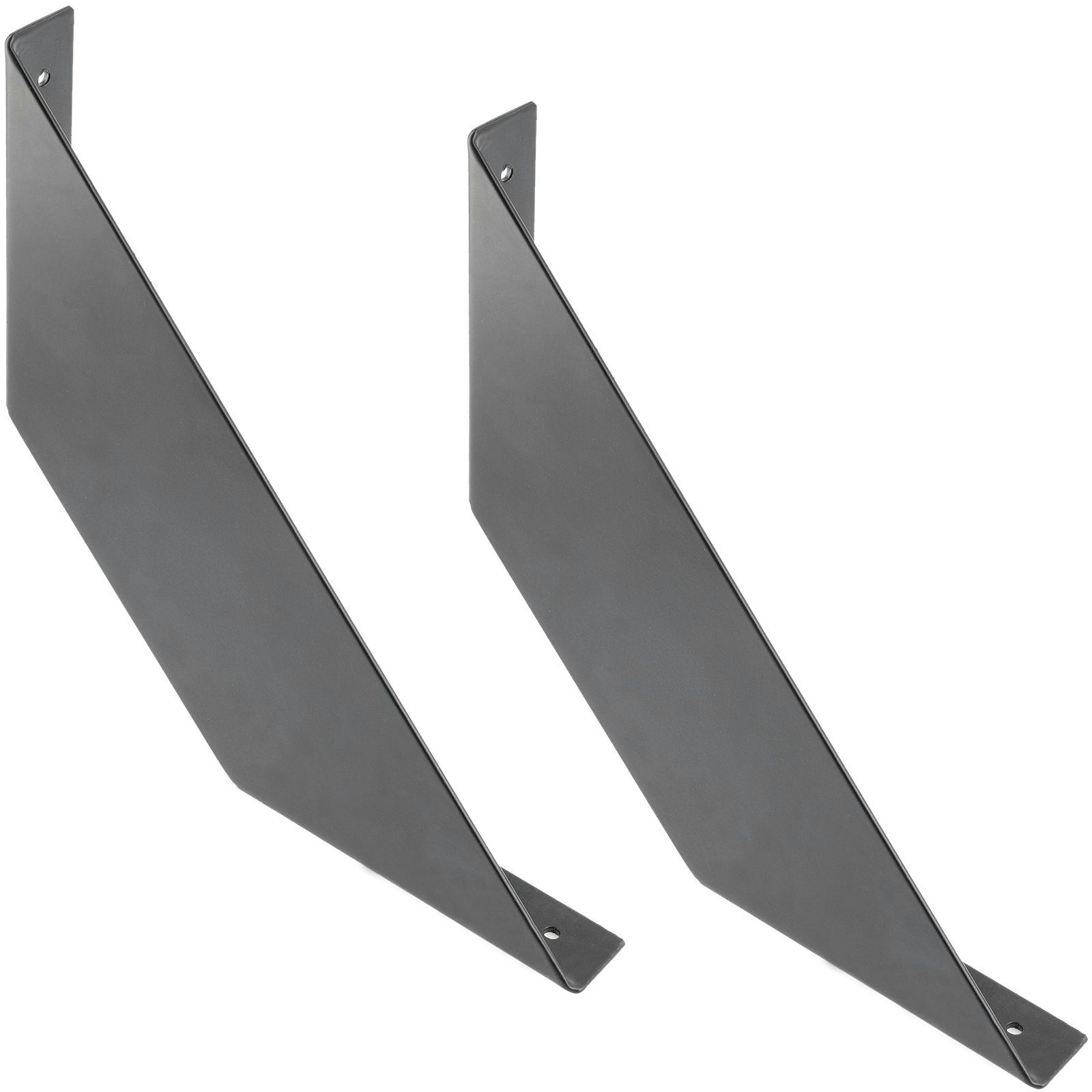 SO-TECH® Wandregalhalter Regalkonsole RK06 schwarz Stahl Regalwinkel für Holzplatten, 2-tlg., Tragkraft je Paar: 15 kg