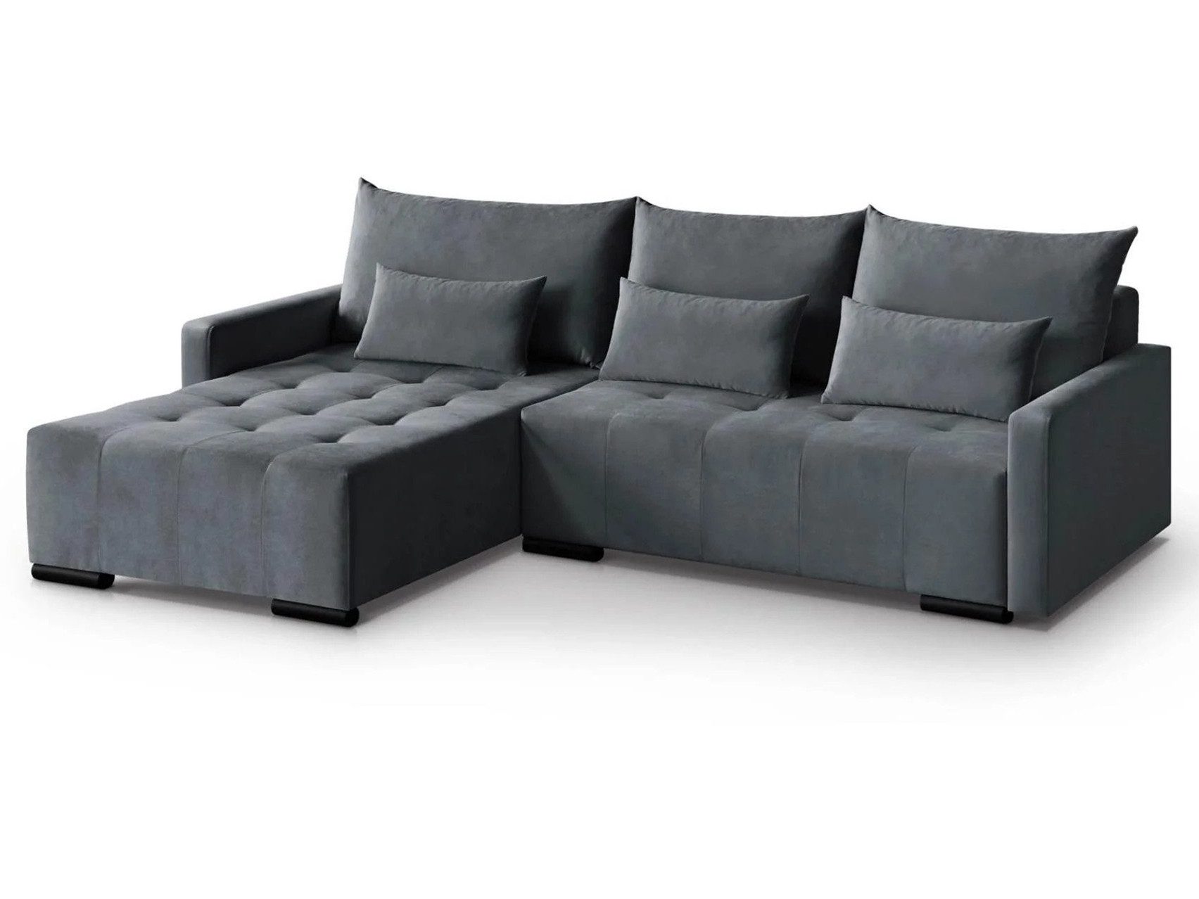 Beautysofa Ecksofa Bono Die Lieferung beinhaltet die Lieferung in die Wohnung, L-Form Eckcouch mit Schlaffunktion und Bettkasten