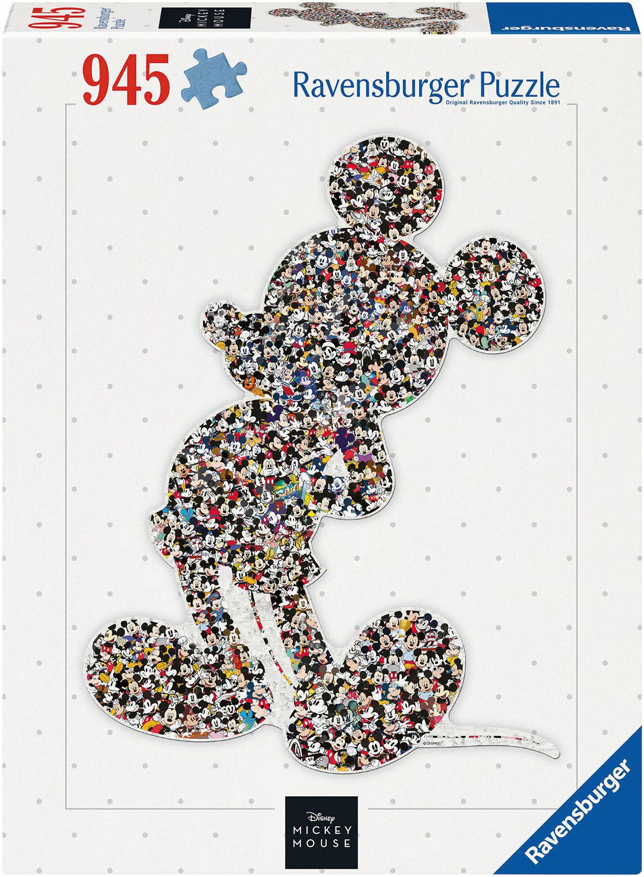 Ravensburger Konturenpuzzle Shaped Mickey, 945 Puzzleteile, Made in Germany günstig online kaufen