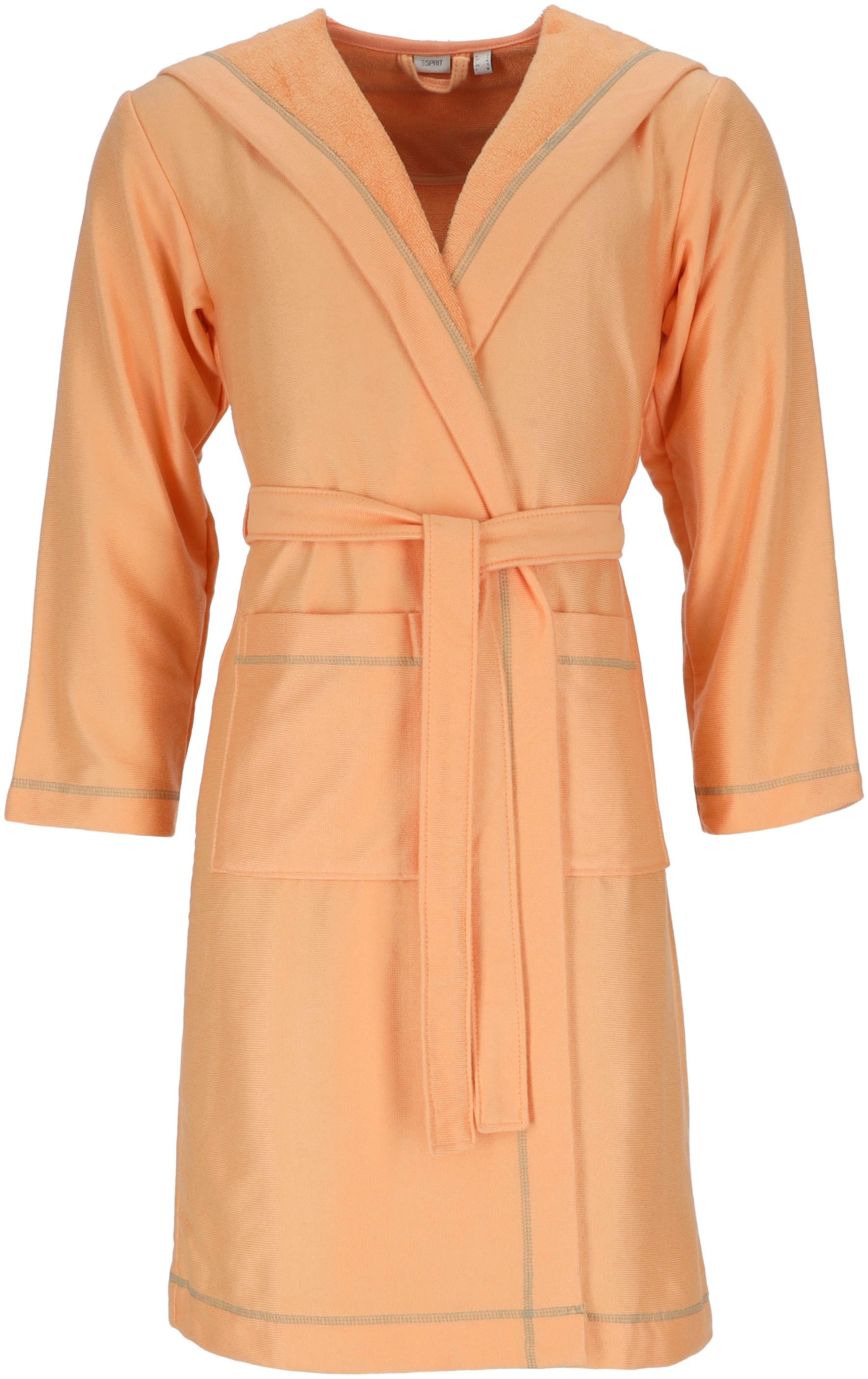 Esprit Unisex-Bademantel Modern Life, ideal für Sauna & Spa, Hotelbademante günstig online kaufen