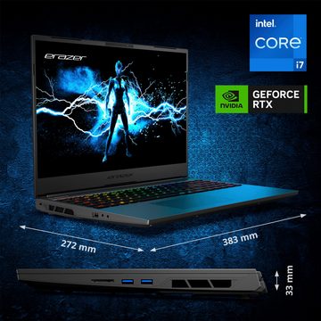 Medion® ERAZER Major X20 Gaming-Notebook (40,6 cm/16 Zoll, Intel Core i7 14700HX, GeForce RTX 4070, 1000 GB SSD)