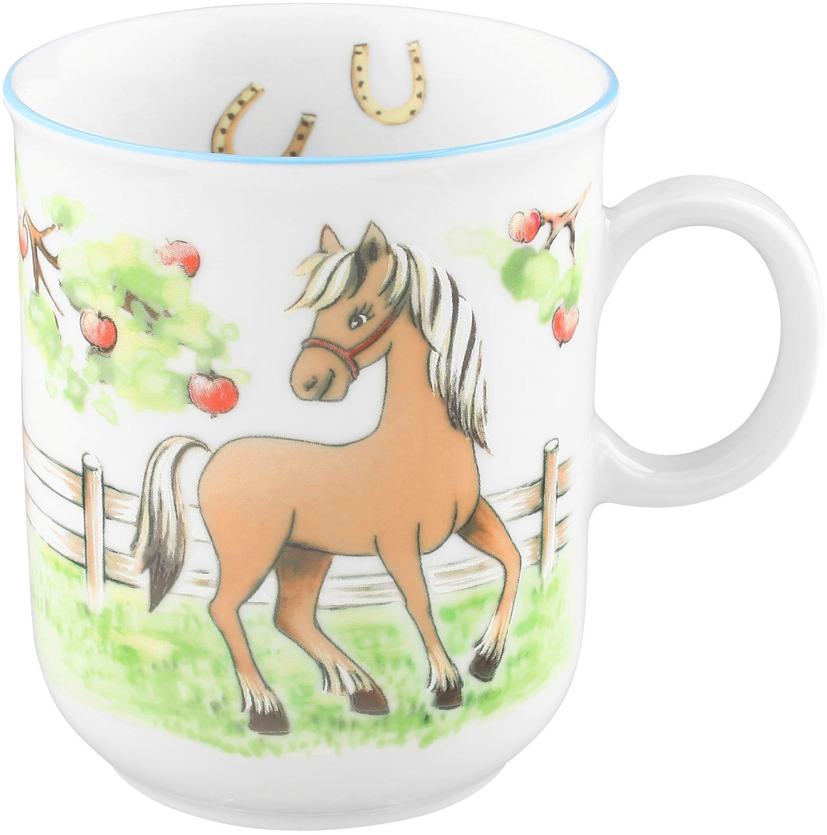 Seltmann Weiden Becher Compact, Mein Pony, Porzellan, Becher mit Henkel 0,25 l
