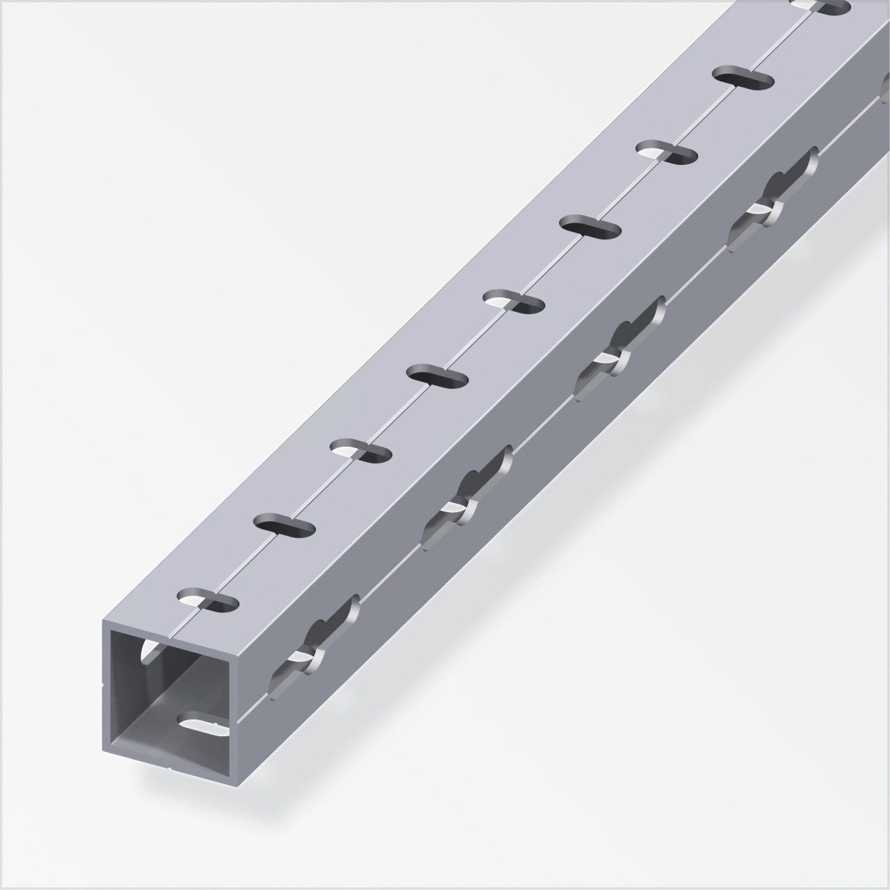 alfer Vierkantstange alfer Quadratrohr 1 m, 23.5 x 1.5 mm Aluminium roh Aluminium