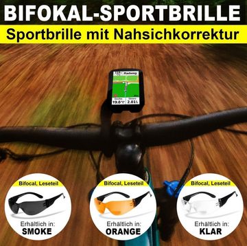 HSE - SportEyes Sportbrille SPRINTER 2.3, Leseteil (1 bis +3 Dioptrien)