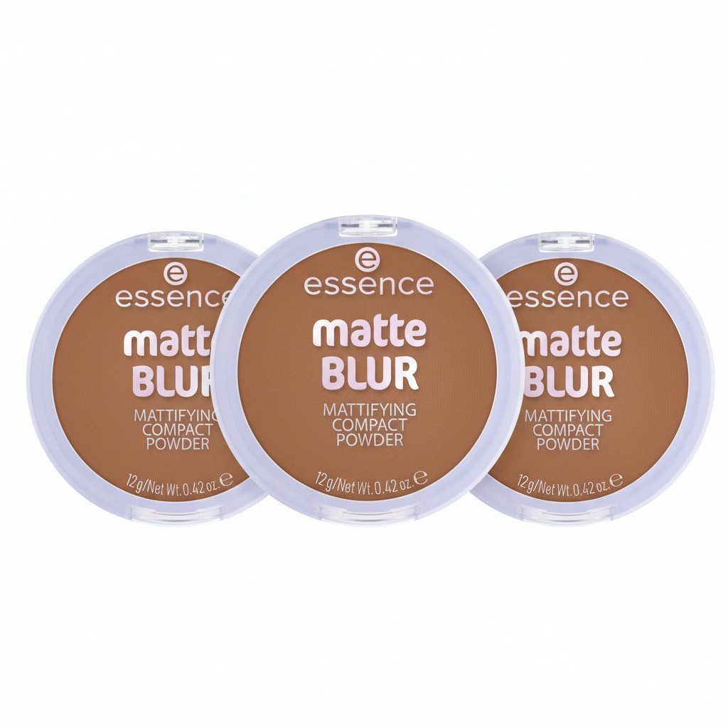 Essence Puder matte BLUR MATTIFYING COMPACT POWDER, 3-tlg.