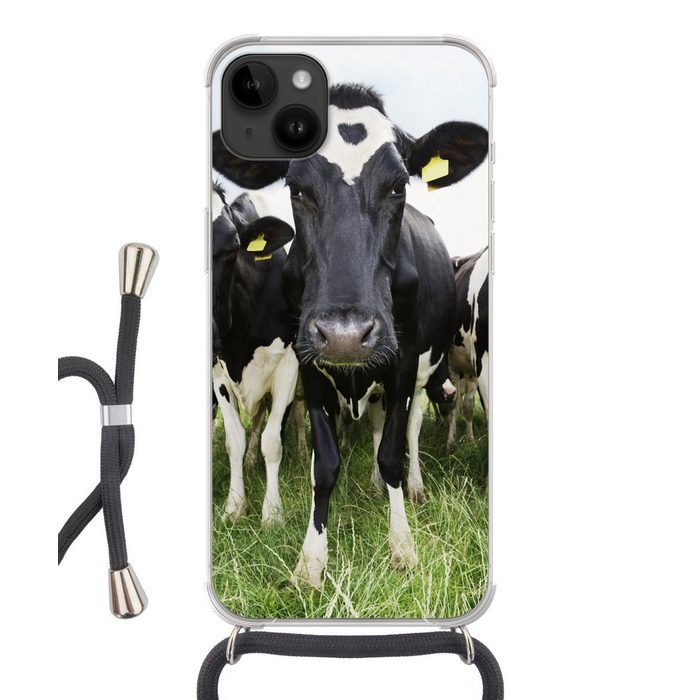 MuchoWow Handyhülle Kühe - Gras - Frühling - Tiere - Wiese - Bauernhof Handyhülle Telefonhülle Apple iPhone 14 Plus