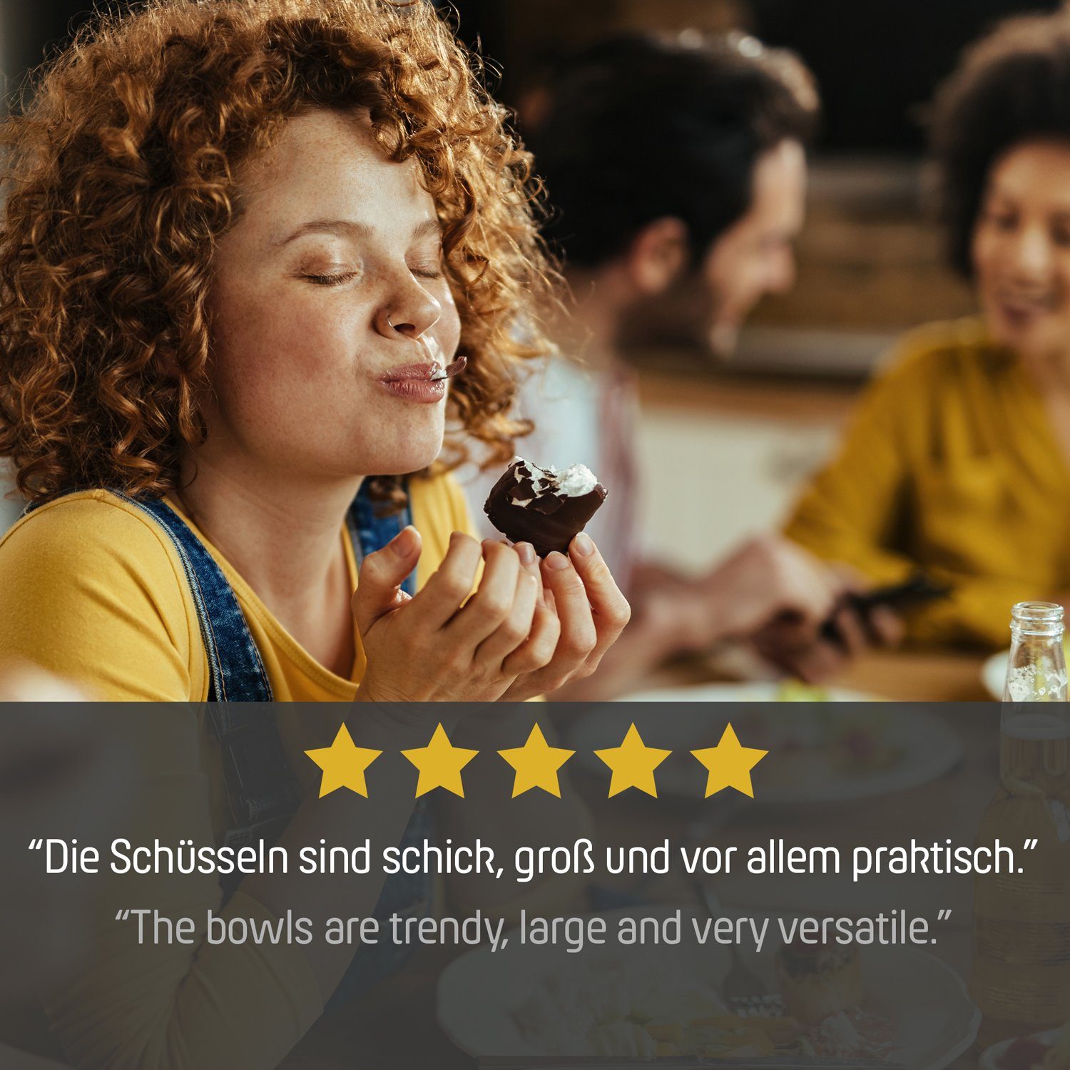 Coolinato Schüssel Set 3tlg grau aus Silikon, Silikon