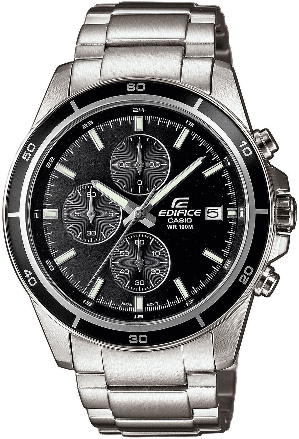 CASIO EDIFICE Chronograph EFR-526D-3AVUEF, Quarzuhr,Armbanduhr,Herrenuhr, bis 10 bar wasserdicht, Edeltahlarmband