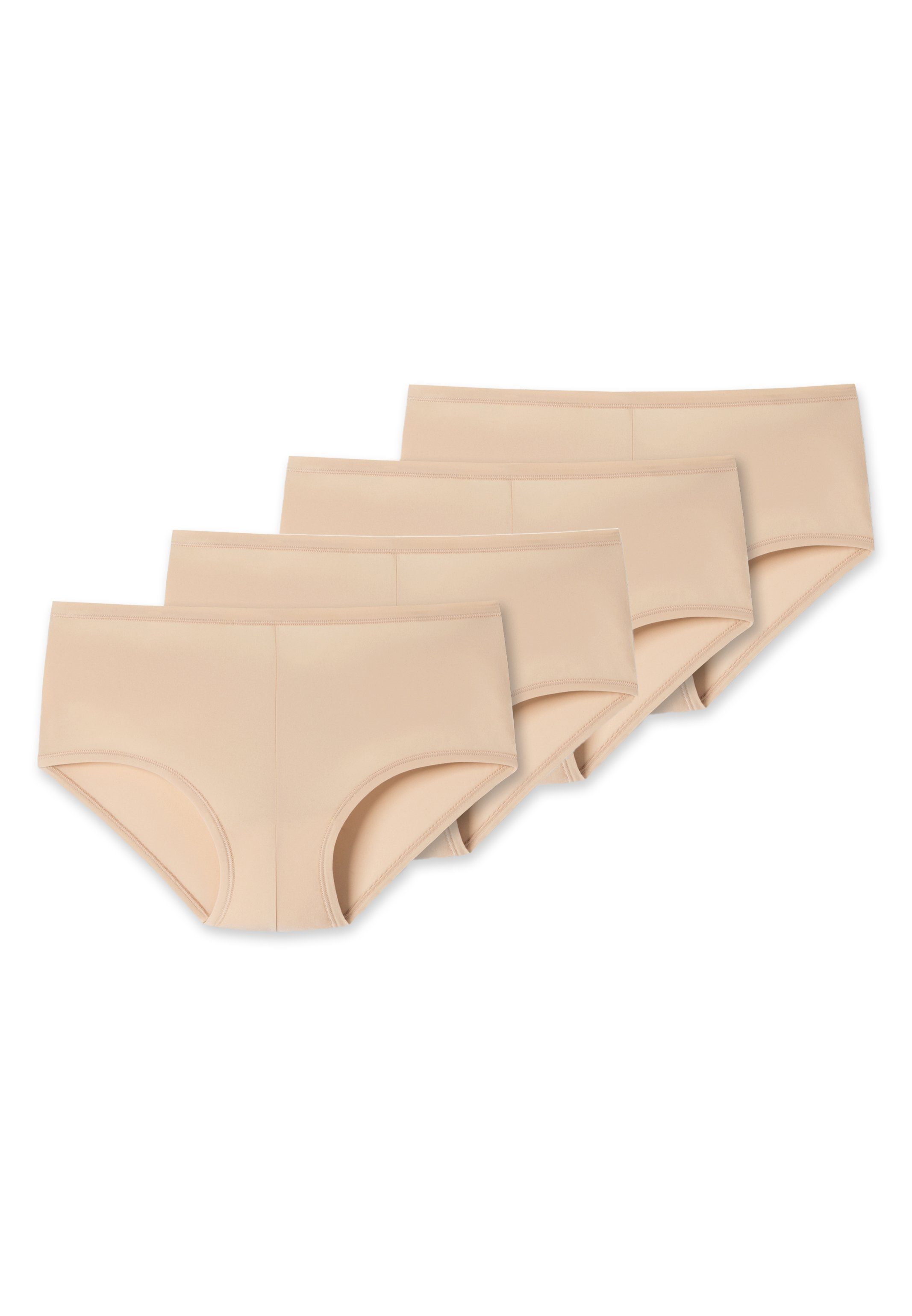 uncover by SCHIESSER Panty Slip (Spar-Set, Sand Short leichtes 4-St) Basic Material Besonders - Pack 4er