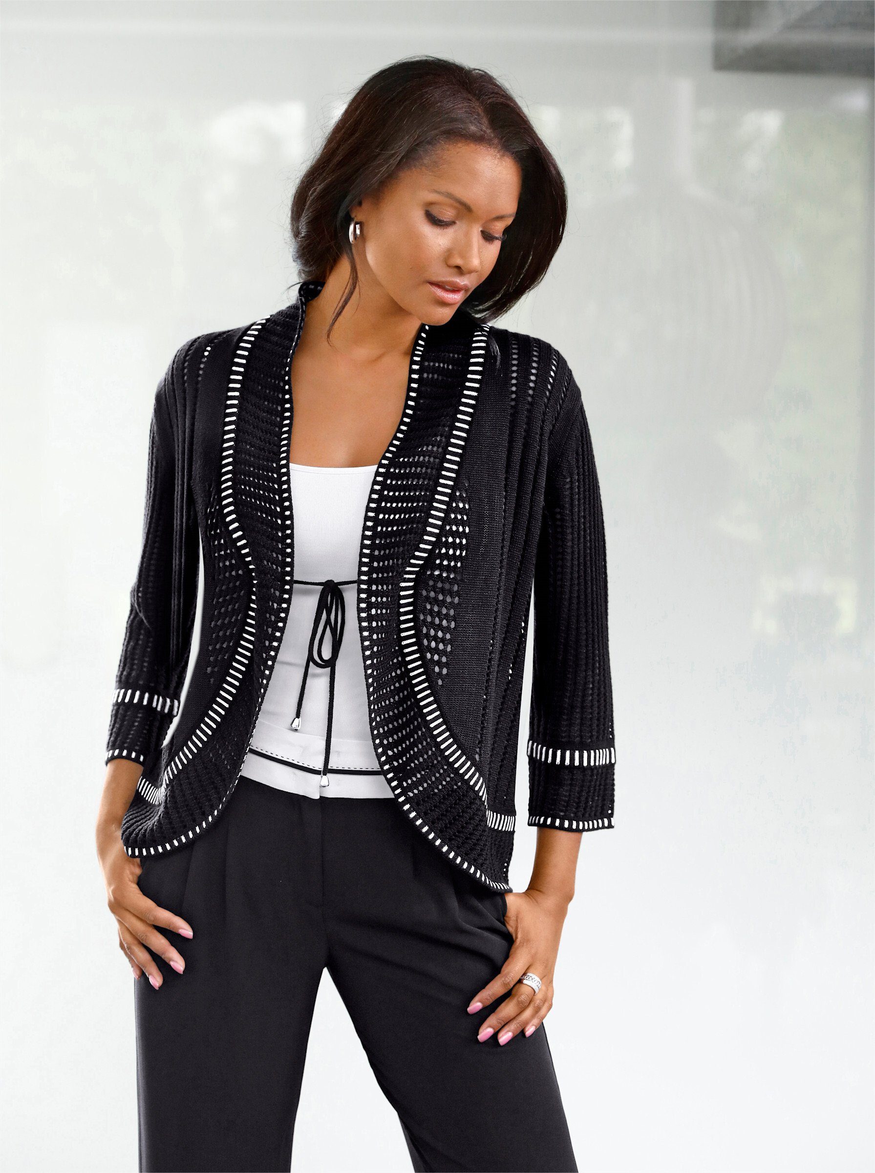 Witt Strickjacke Strickjacke 3/4-Arm