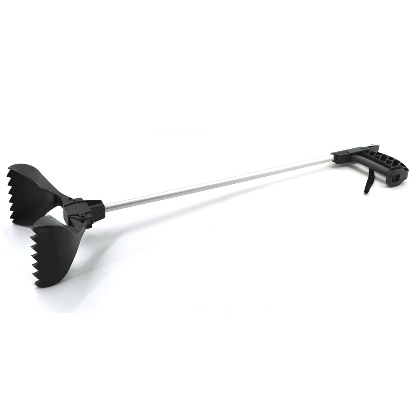 HAC24 Greifzange Universal Greifhilfe Müllzange Müllgreifer Aufhebehilfe Müllsammler, 1-tlg., mit Schaufel, Länge 73 cm, Alu