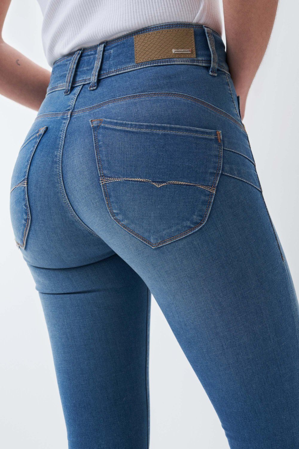Salsa Stretch-Jeans SALSA JEANS SECRET PUSH IN mid blue 125982.8506