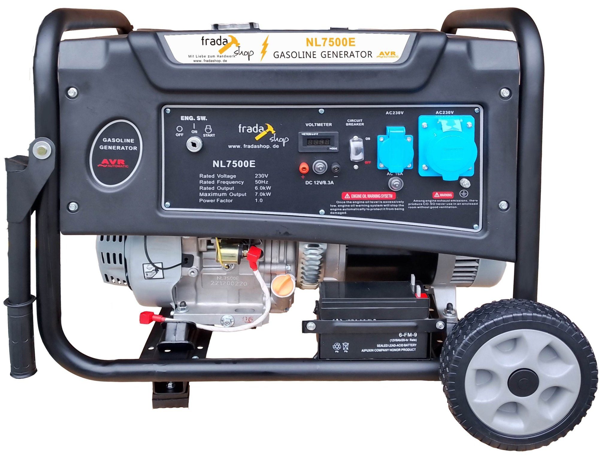 fradashop Генераторы Benzin Generator AVR 7kW 230V
