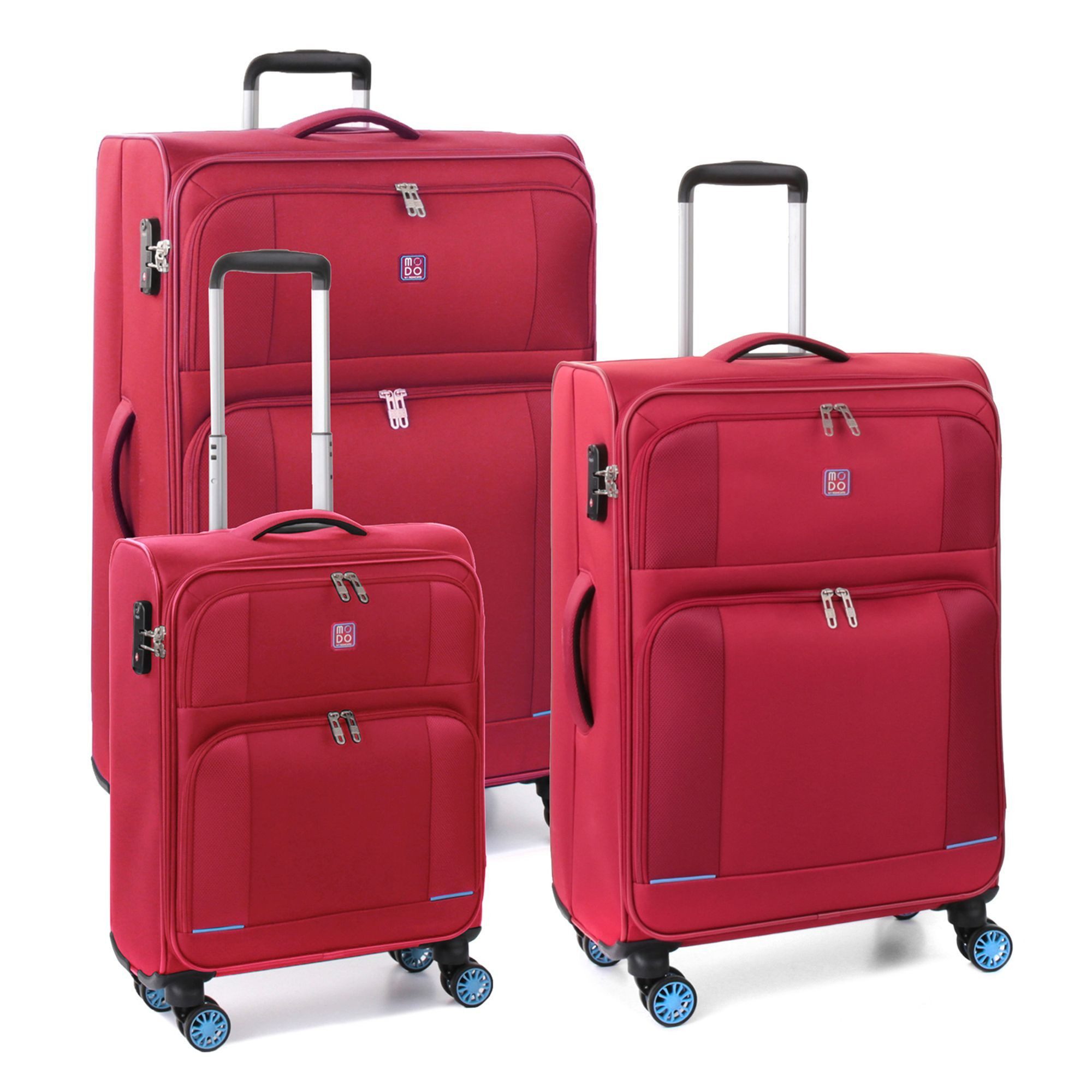MODO by Roncato Trolleyset Star 2.0, 4 Rollen, (3-teilig, 3 tlg), Polyester