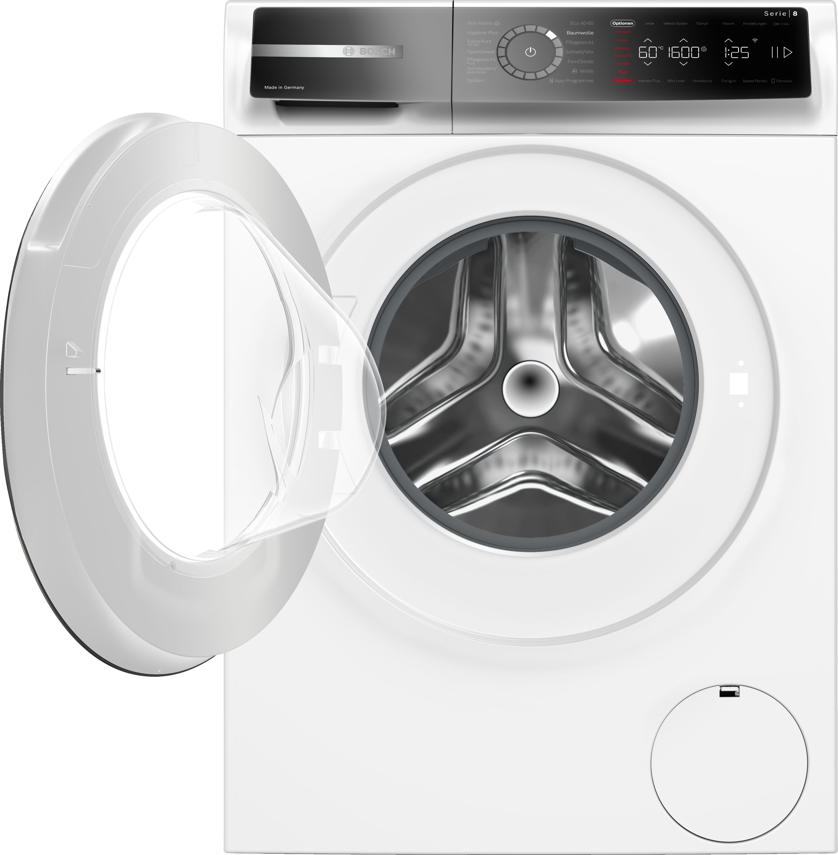 BOSCH Waschmaschine Serie 8 WGB256041, 10 kg, 1600 U/min