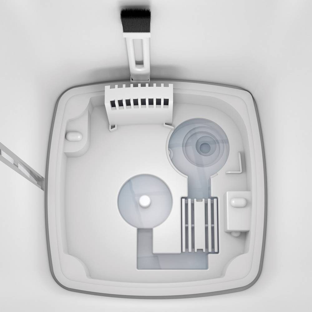 Stadler Form Luftbefeuchter Luftbefeuchterplatzsparender Ultraschall-Vernebler, bis 50m² E-­-014
