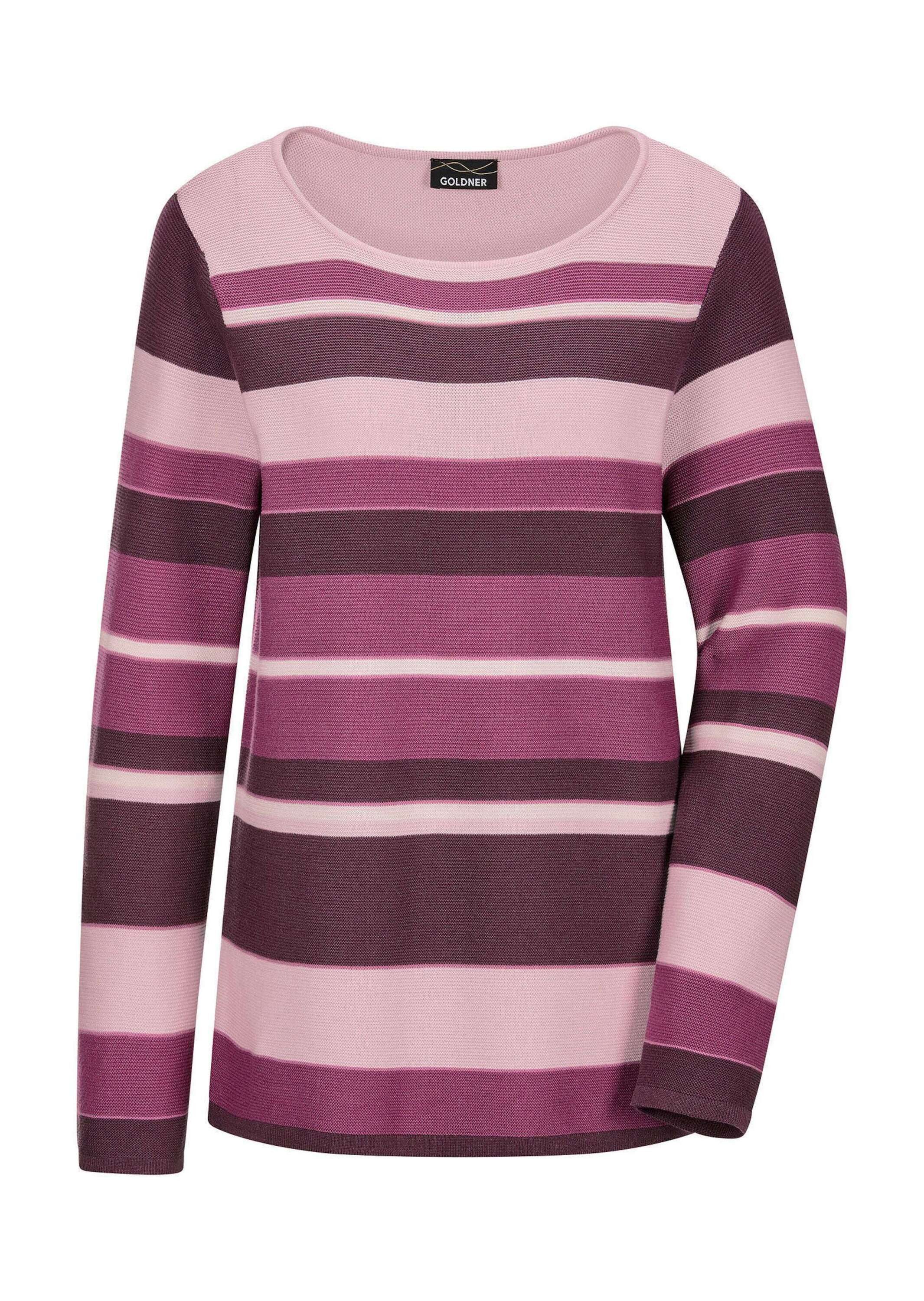 Strickpullover Kurzgröße: Strickpullover im Ringel-Look