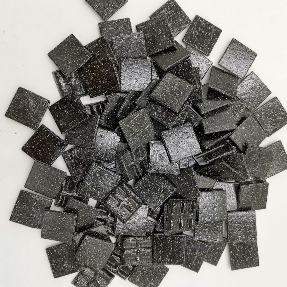 Armena Mosaikfliesen Glasmosaikfliesen Bastel Mosaiksteine 2cm(900g) für Deko & Handarbeit, Dunkelbraun