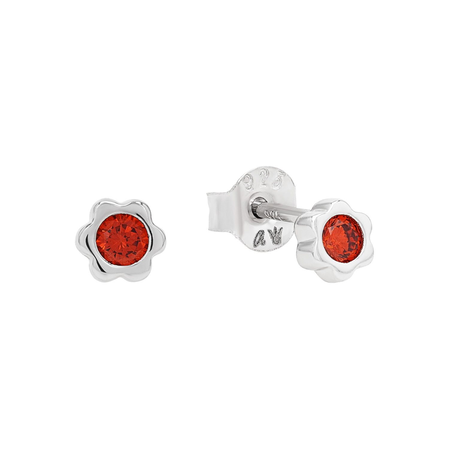 Prinzessin Lillifee Paar Ohrstecker Blume, mit Zirkonia (synth)