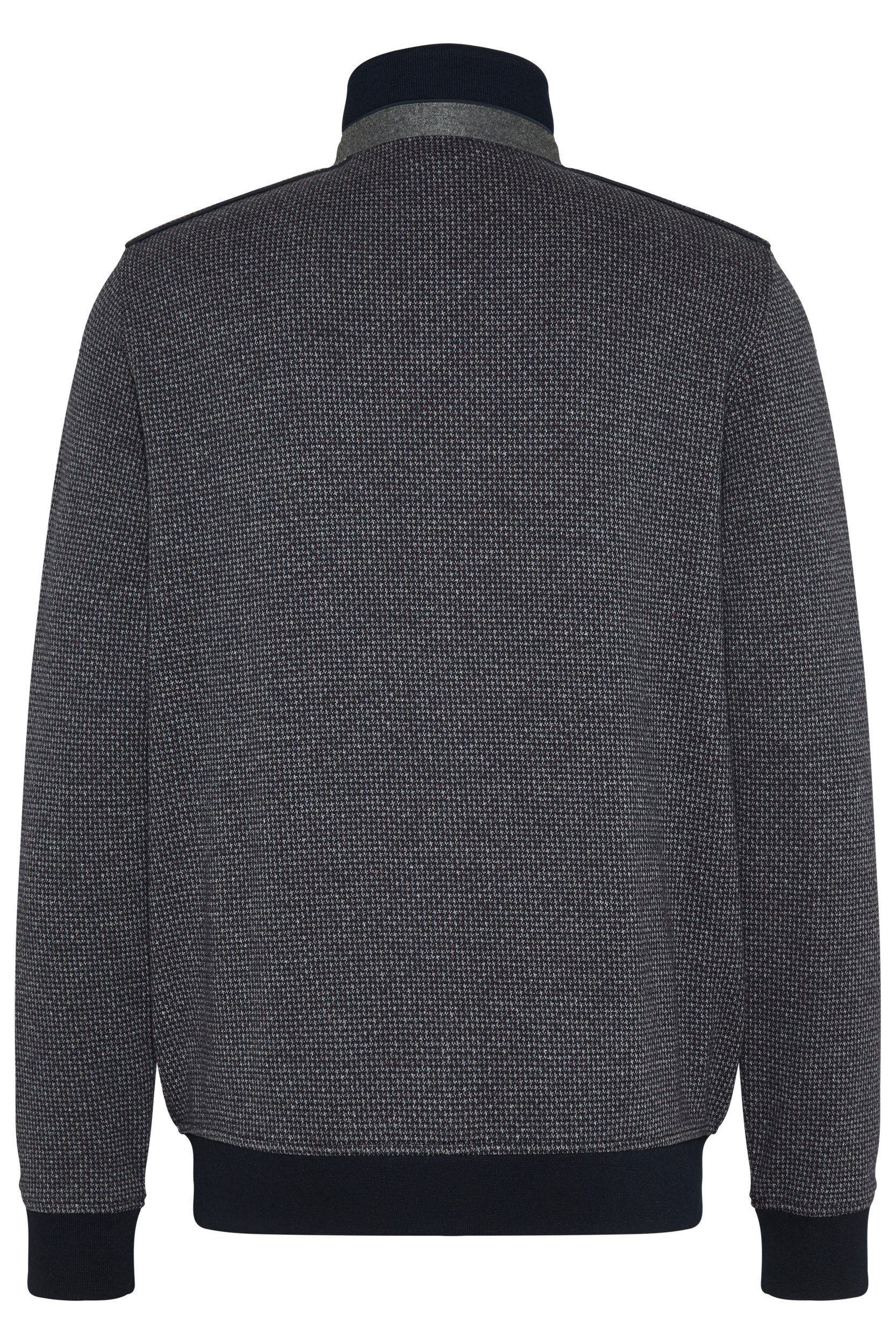 bugatti Sweatjacke mit Stehkragen