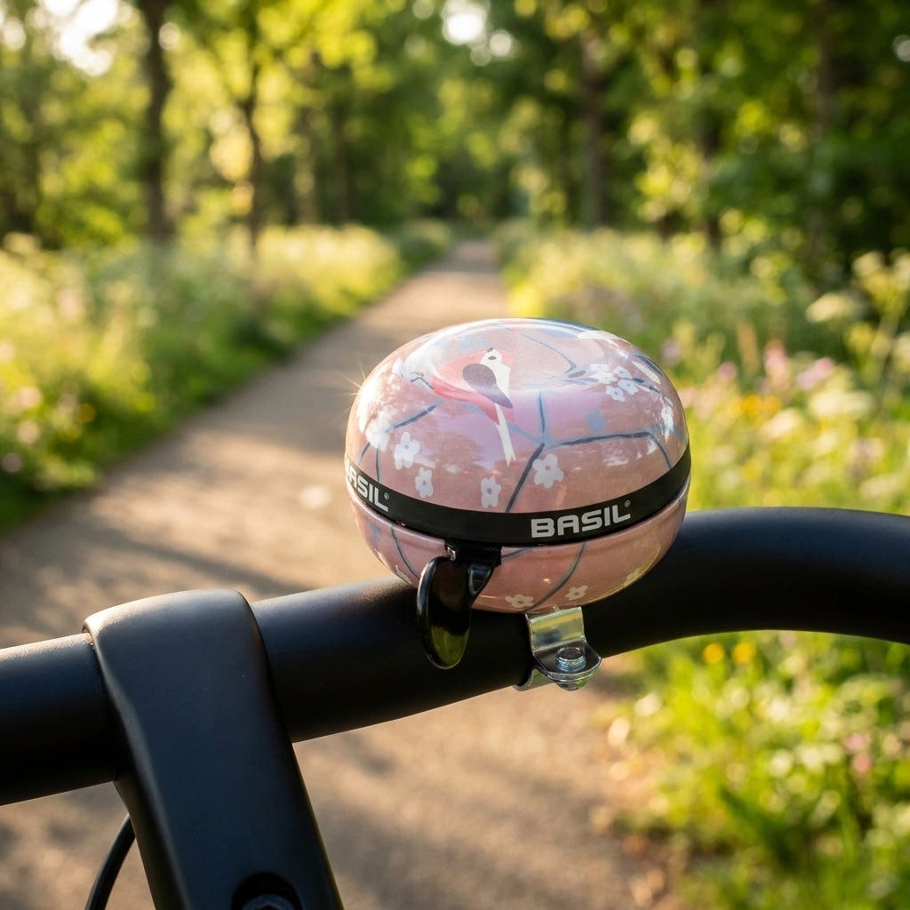 Basil Fahrradklingel Basil Ding-Dong Klingel Wanderlust pink Ø 80mm