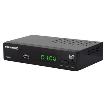 PremiumX FTA 540T FullHD Digital DVB-T2 Terrestrischer Receiver H.265 USB SCART DVB-T2 HD Receiver