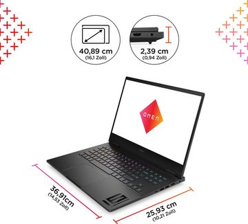 OMEN OMEN 16" Laptop, Full HD IPS-Display, 16 GB RAM, Windows 11 Home, Gaming-Notebook (40,9 cm/16,1 Zoll, Intel Core i7 13620H, GeForce RTX 4060, 512 GB SSD, 16-wd0275ng)