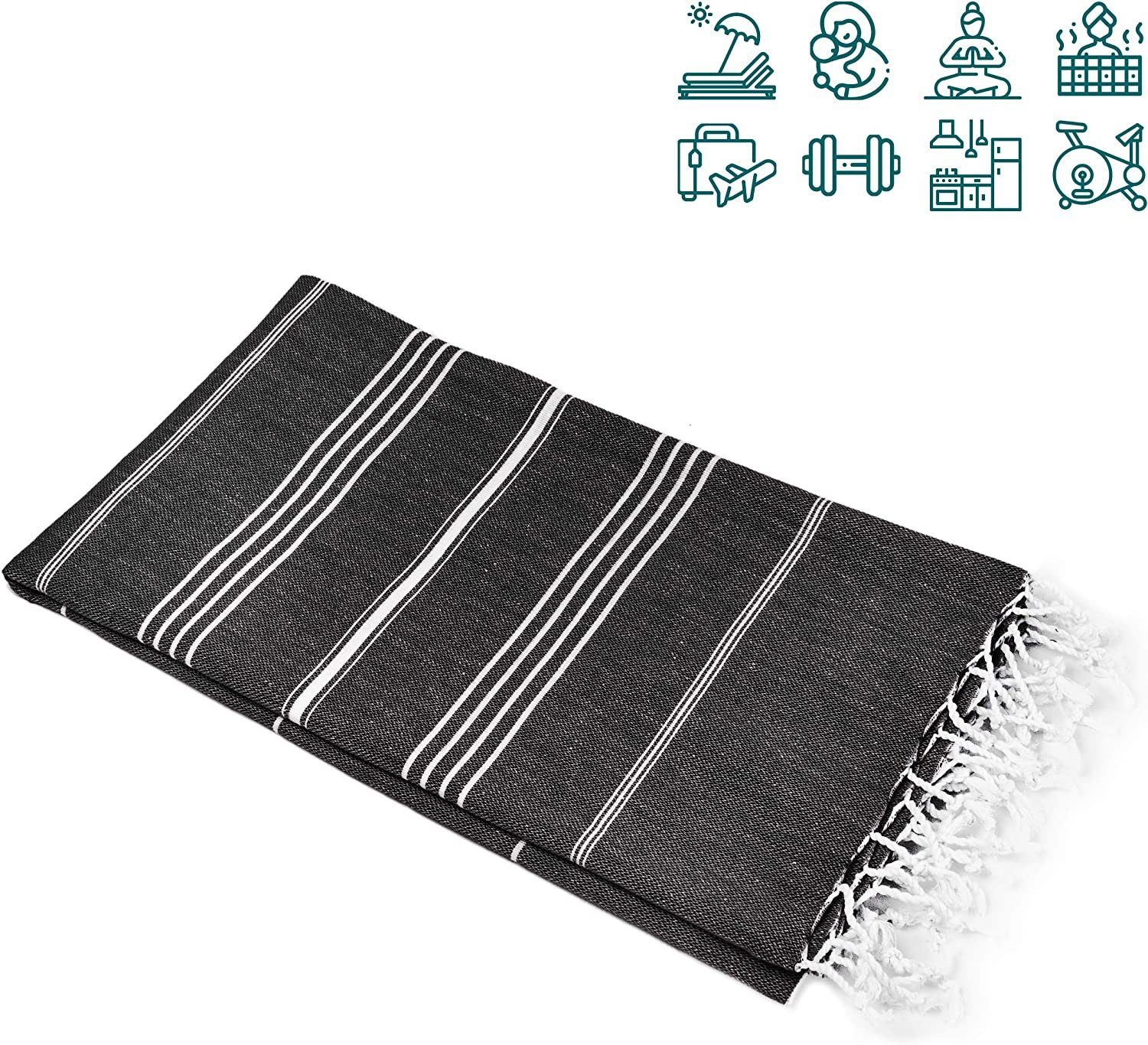 Turquoise Home Handtuch Set 2er Pack Pestemal Küchetuch Handtuch 50x90cm Putztuch, (2-tlg)