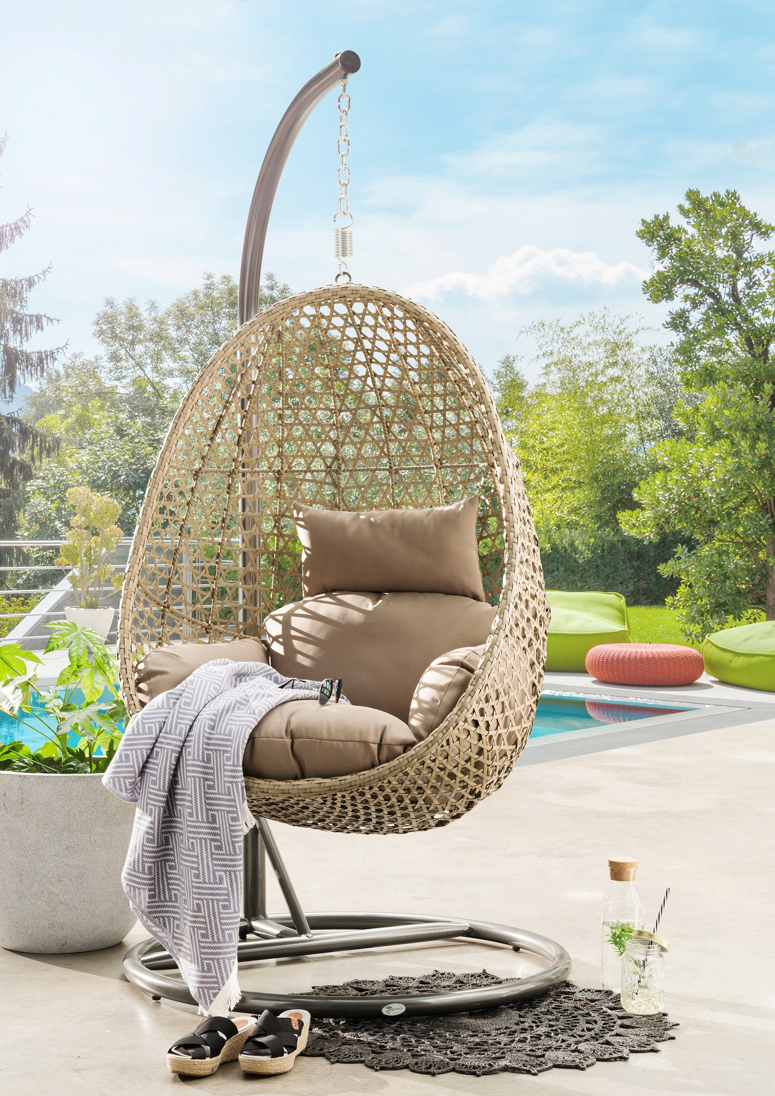 Indoor Hängesessel Cocoon De Luxe Polyrattan gartenschaukeln.de 2020