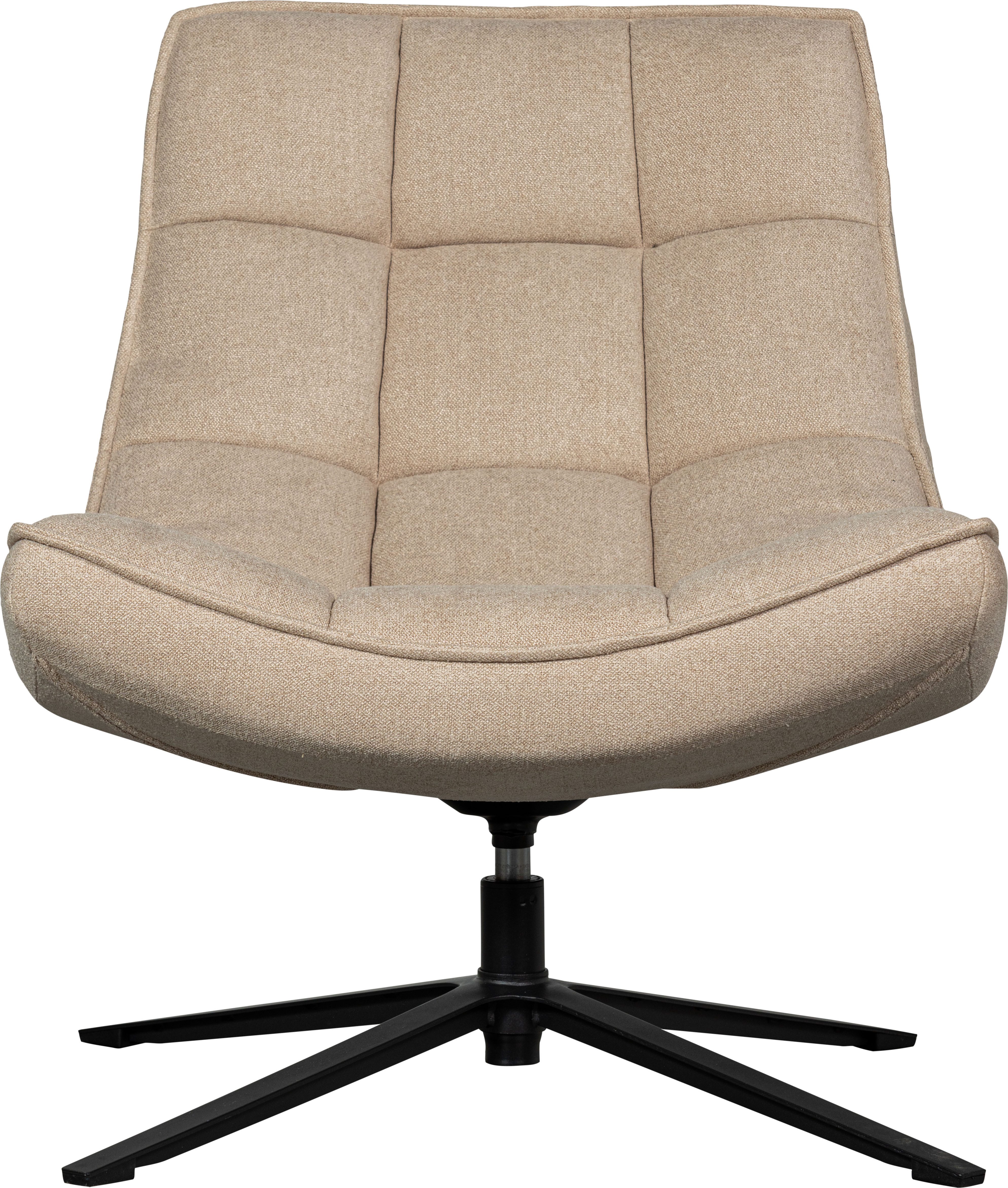 WOOOD Drehsessel Maudi gewobener-Bezug mit metall Drehgestell H 84 x B 74 x T 86 cm, Tragkraft 100 kg, subtile Farbnuancen, Hohe Verschleißfestigkeit – Bild 2 von 5