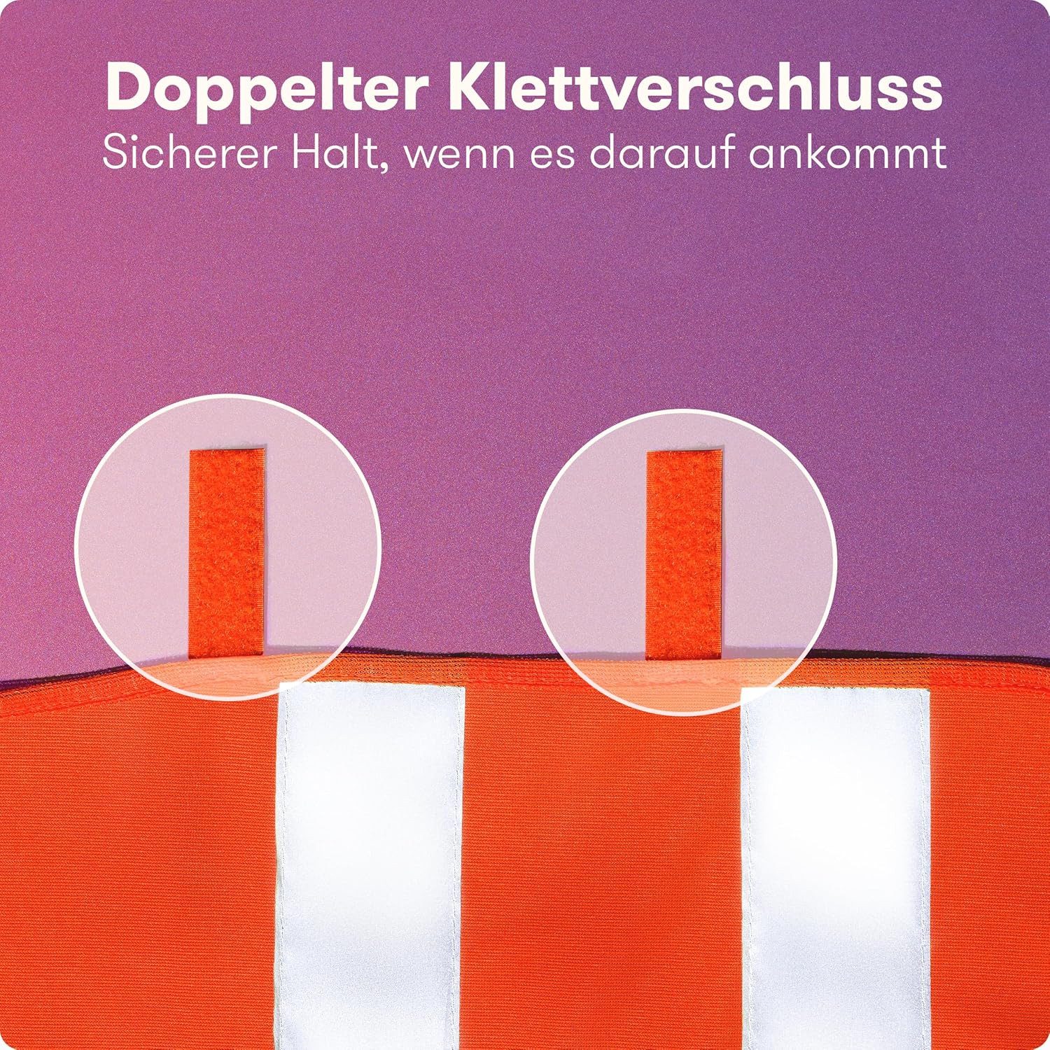 Purahelp Warnweste Auto 5er 4+1 Set Europaweit gültig nach EN ISO 20471 (Reflektierende Sicherheitsweste inkl. Kinderweste, 5-tlg) Auto Warnweste Orange - Warnschutzweste