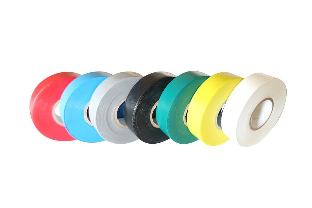 varivendo Klebepad 7 Rollen Isolierband 19mmx25m bunt gemischt (Rollen, 7-St., Isolierband) Elektrotape Elektrikerklebeband Elektrikerband Klebeband Bündelband