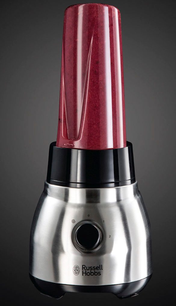 RUSSELL HOBBS Standmixer 2-in-1 Glas- 23821-56, Edelstahl, 600 W, vollautom. Standmixer mit Kochfunktion, Smoothie, 8 Programme