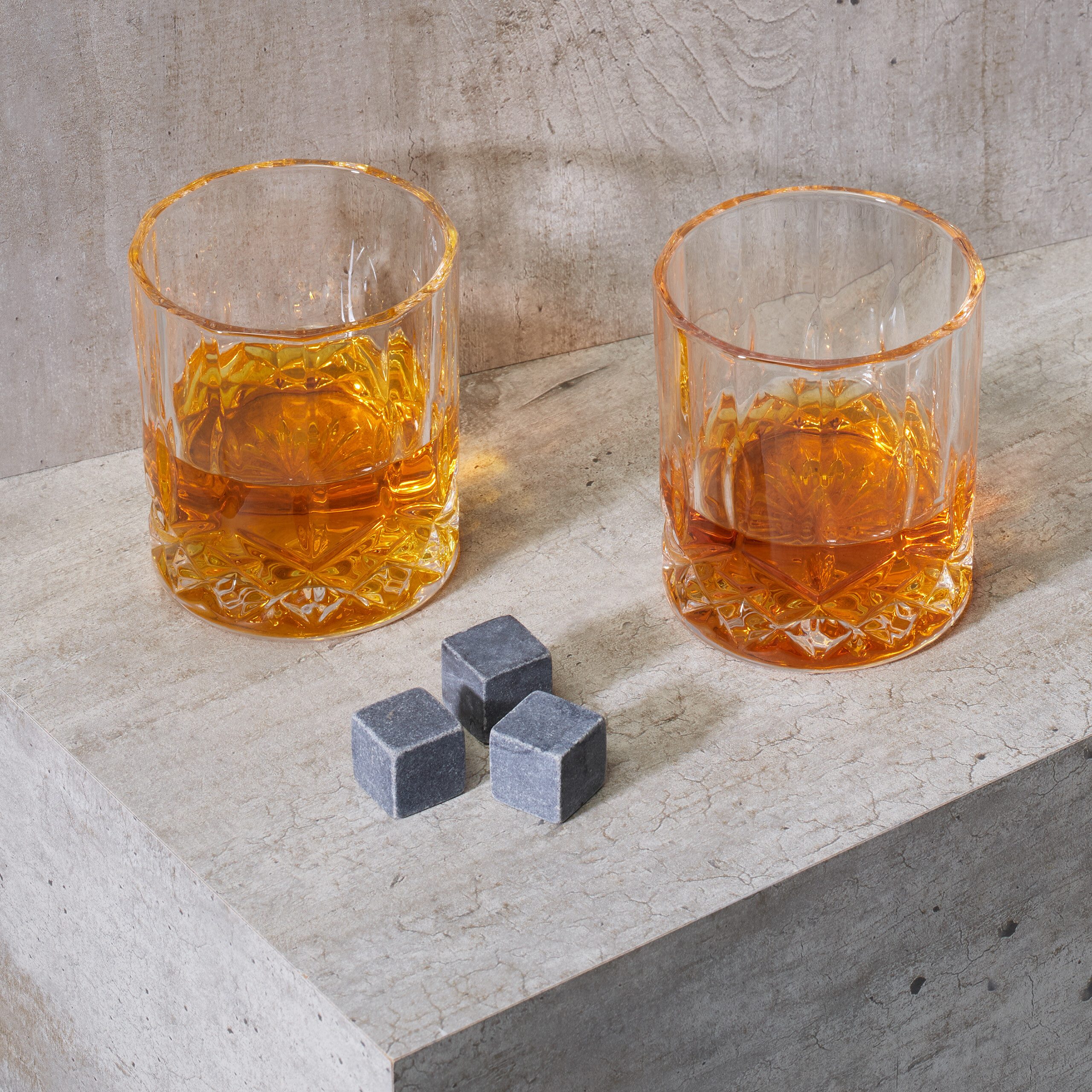 relaxdays Whiskyglas Whiskeygläser 4er Set, 4-tlg., Glas