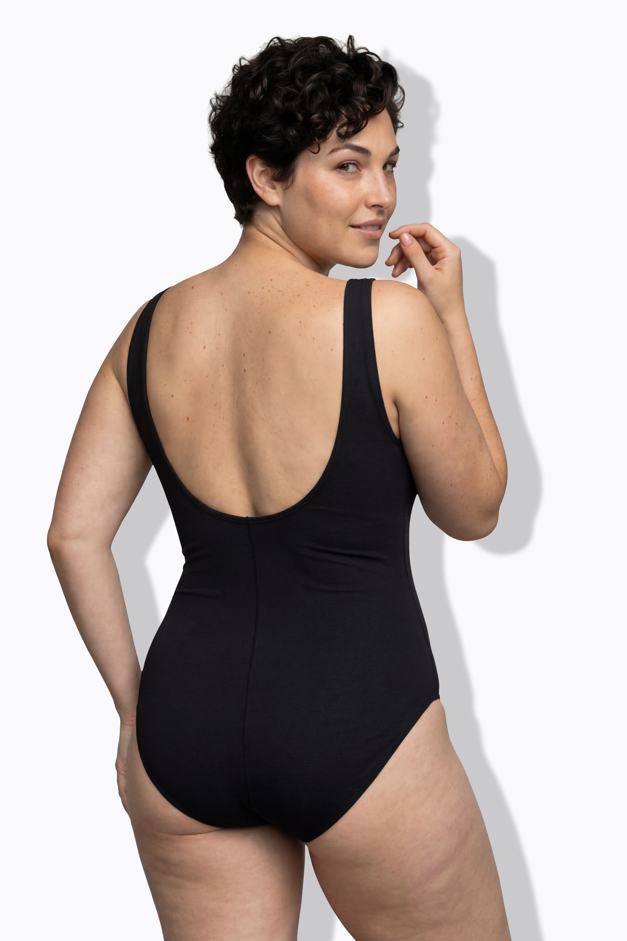 Ulla Popken Badeanzug Badeanzug Farbverlauf Drapierung Softschalen