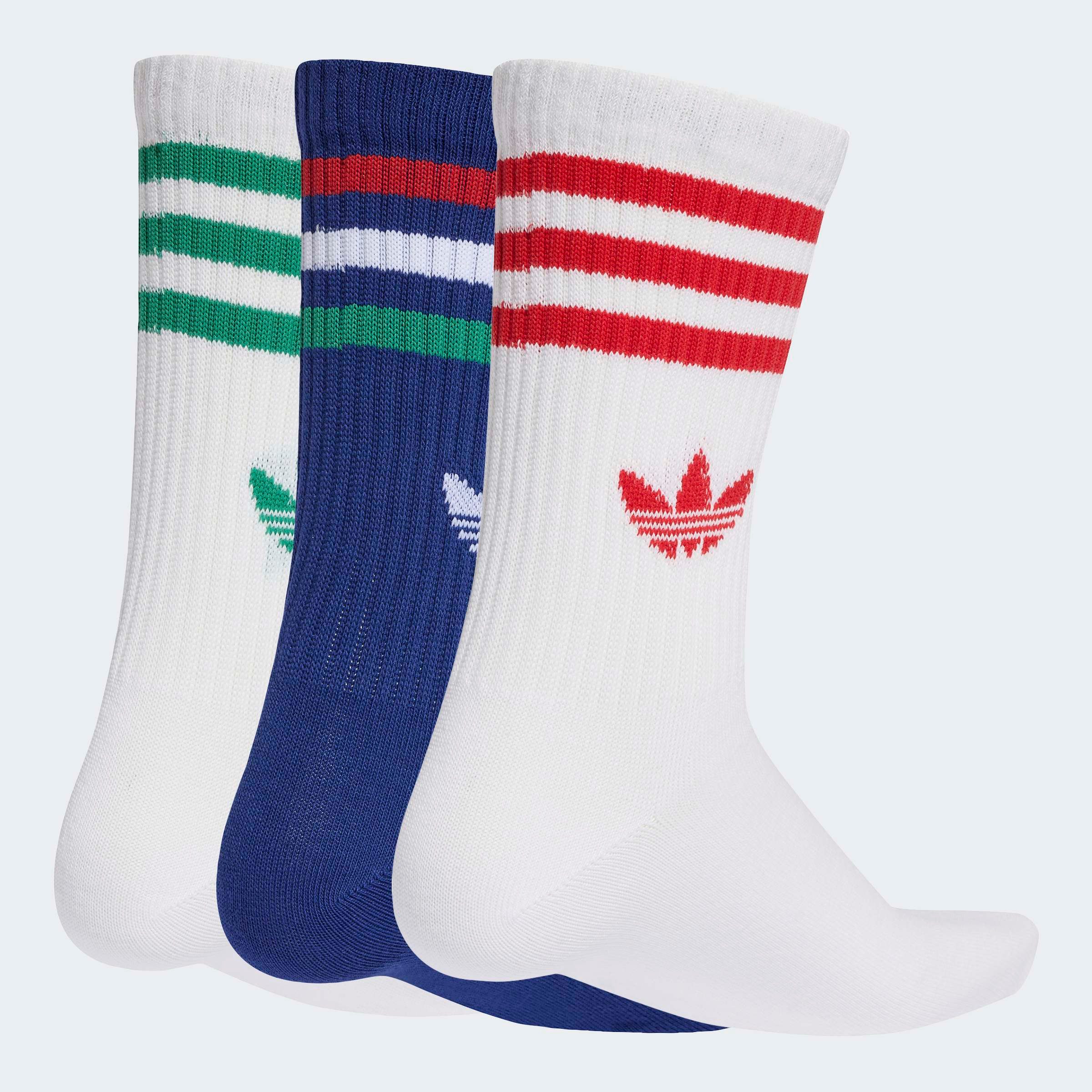 adidas Originals Sportsocken 3-STREIFEN CREW 3ER-PACK (3-Paar) für Laufen, günstig online kaufen